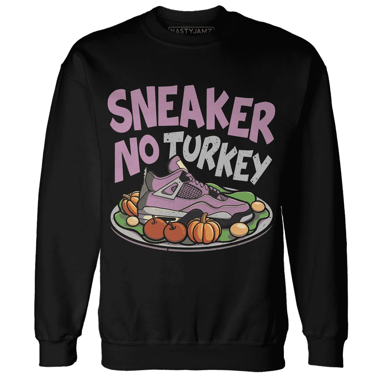 Orchid-Neutral-Grey-Black-White-4s-NastyJamz-Sweatshirt-Match-Sneaker-No-Turkey