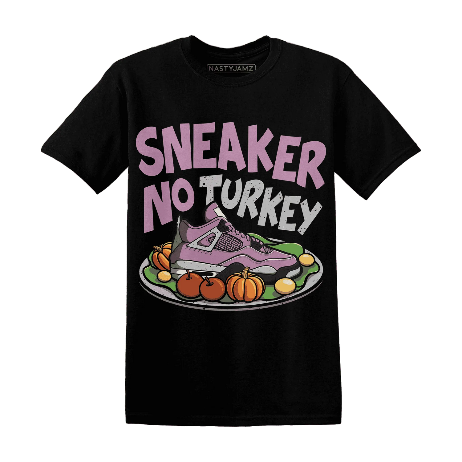 Orchid-Neutral-Grey-Black-White-4s-NastyJamz-T-Shirt-Match-Sneaker-No-Turkey