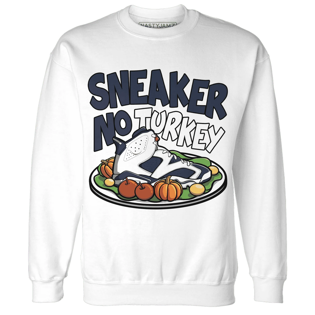 White-Navy-6s-NastyJamz-Sweatshirt-Match-Sneaker-No-Turkey