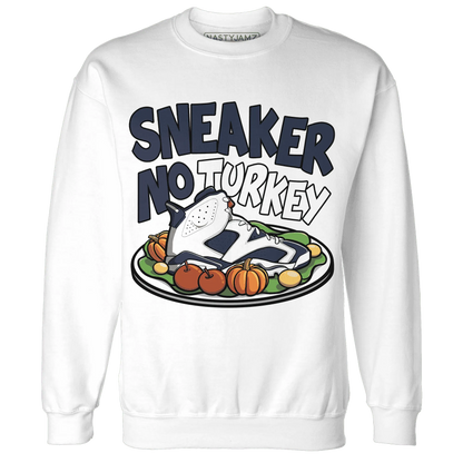 White-Navy-6s-NastyJamz-Sweatshirt-Match-Sneaker-No-Turkey