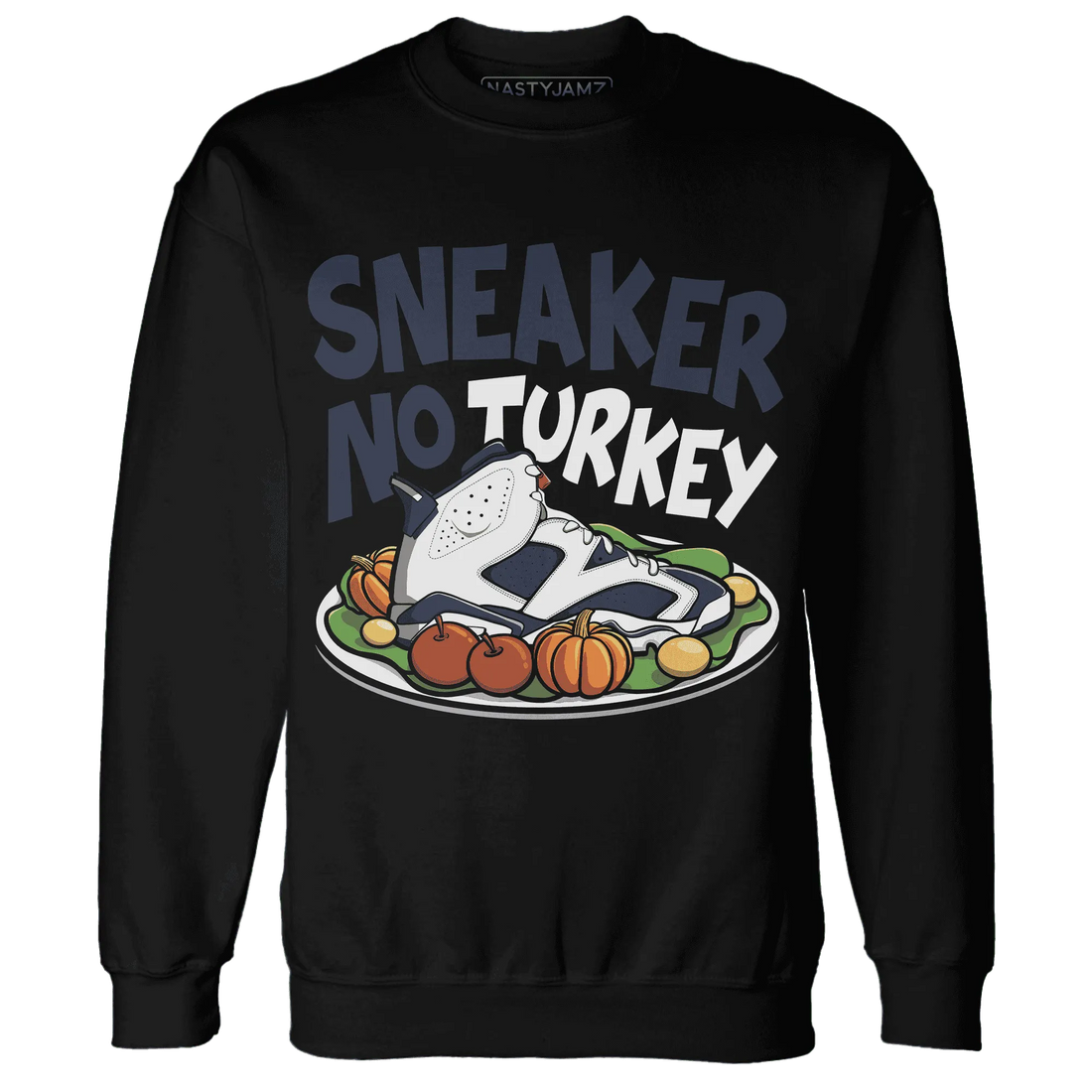 White-Navy-6s-NastyJamz-Sweatshirt-Match-Sneaker-No-Turkey