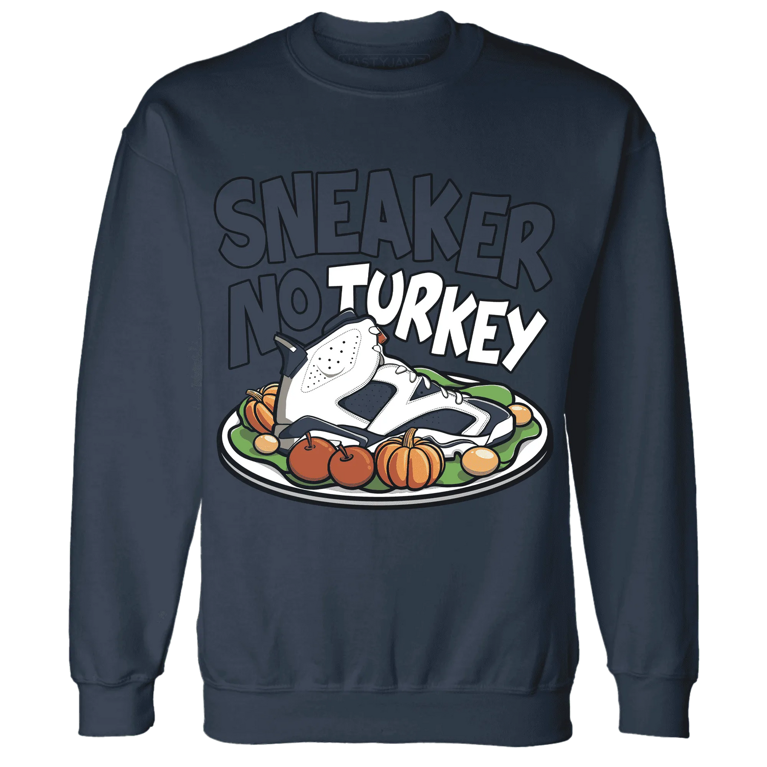 White-Navy-6s-NastyJamz-Sweatshirt-Match-Sneaker-No-Turkey