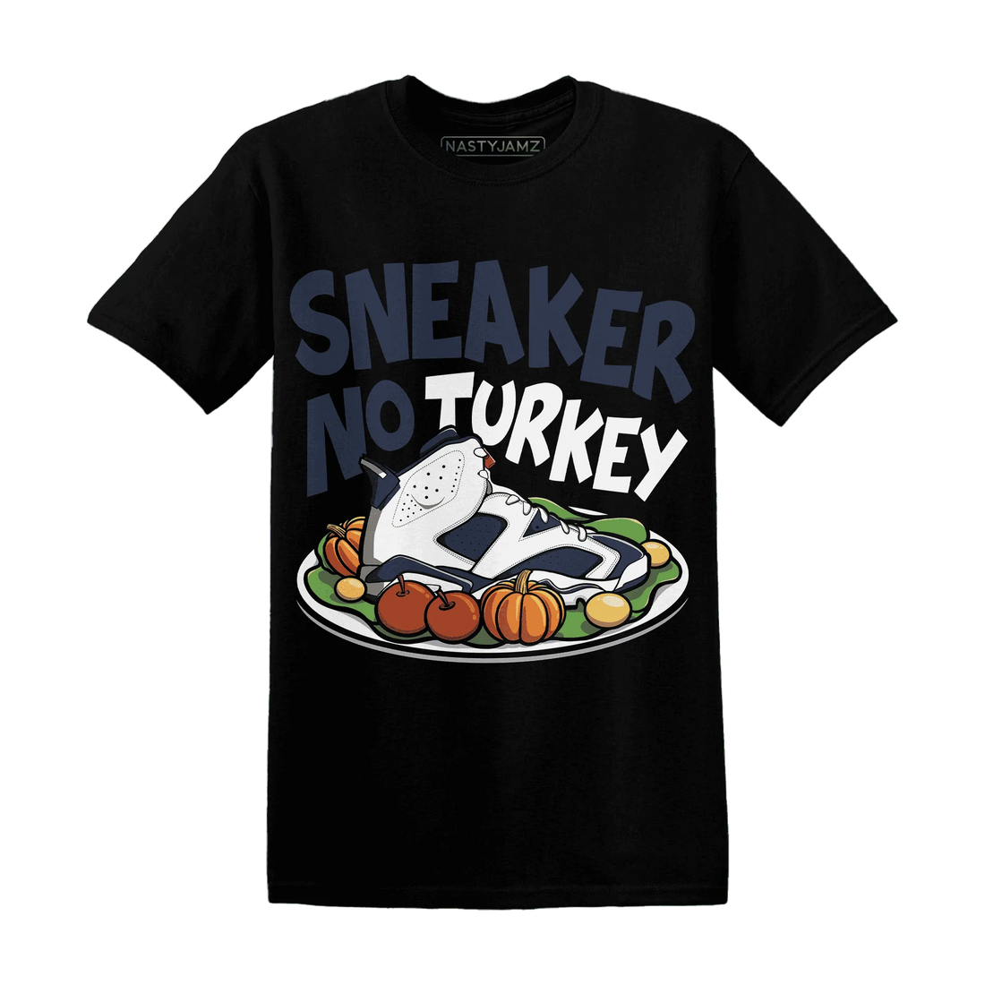 White-Navy-6s-NastyJamz-T-Shirt-Match-Sneaker-No-Turkey