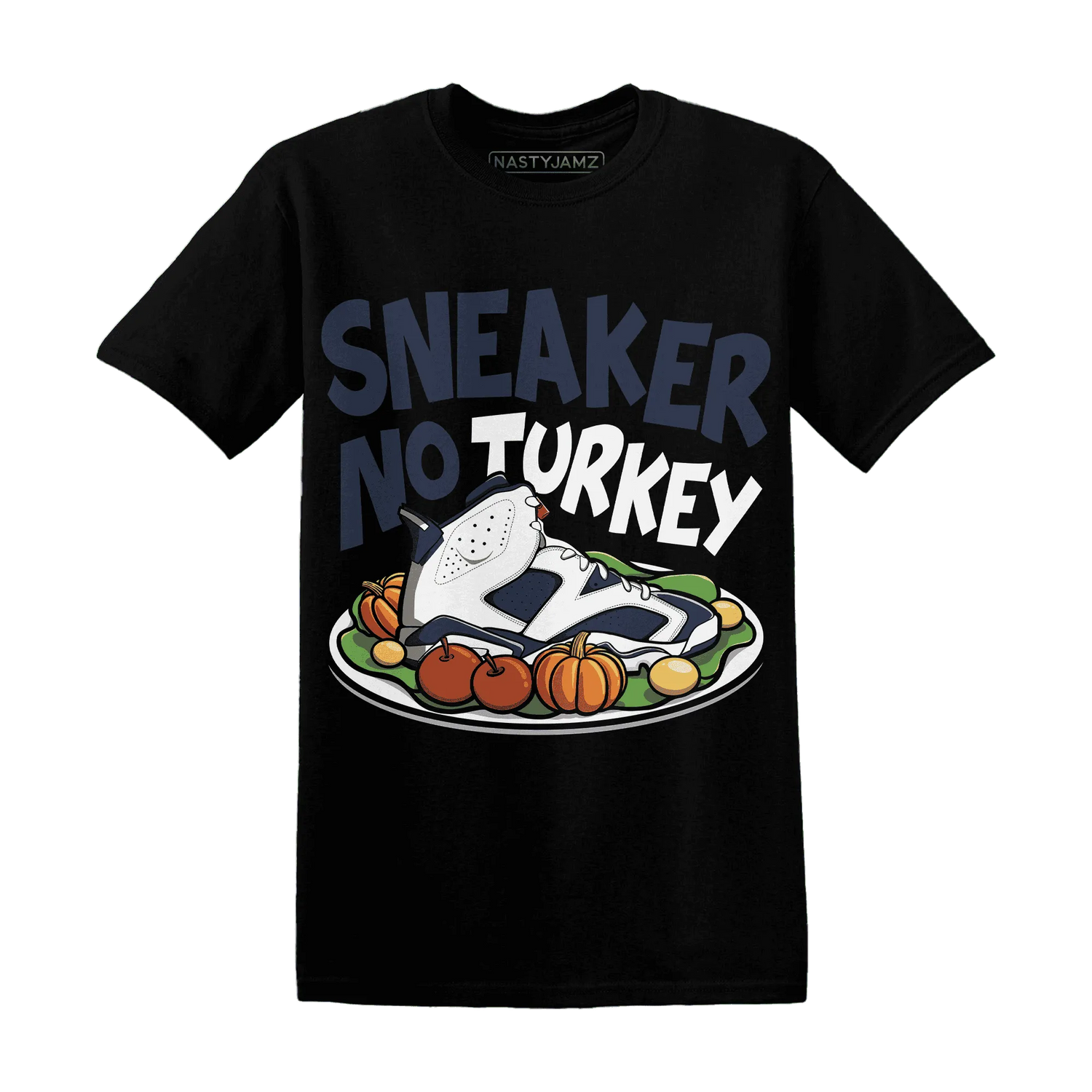 White-Navy-6s-NastyJamz-T-Shirt-Match-Sneaker-No-Turkey