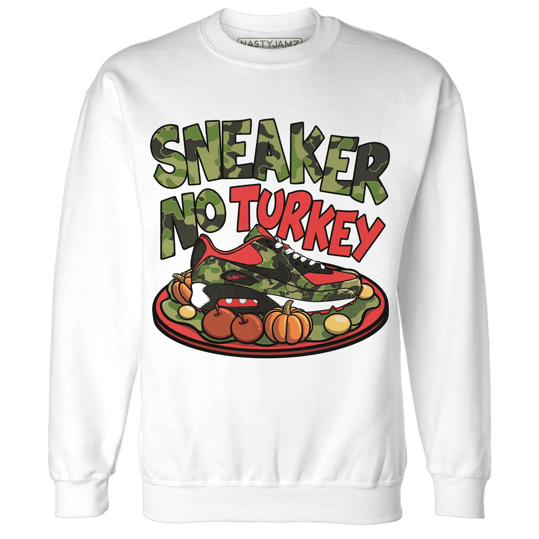 AM-90-Dark-Sage-Solar-Red-NastyJamz-Sweatshirt-Match-Sneaker-No-Turkey