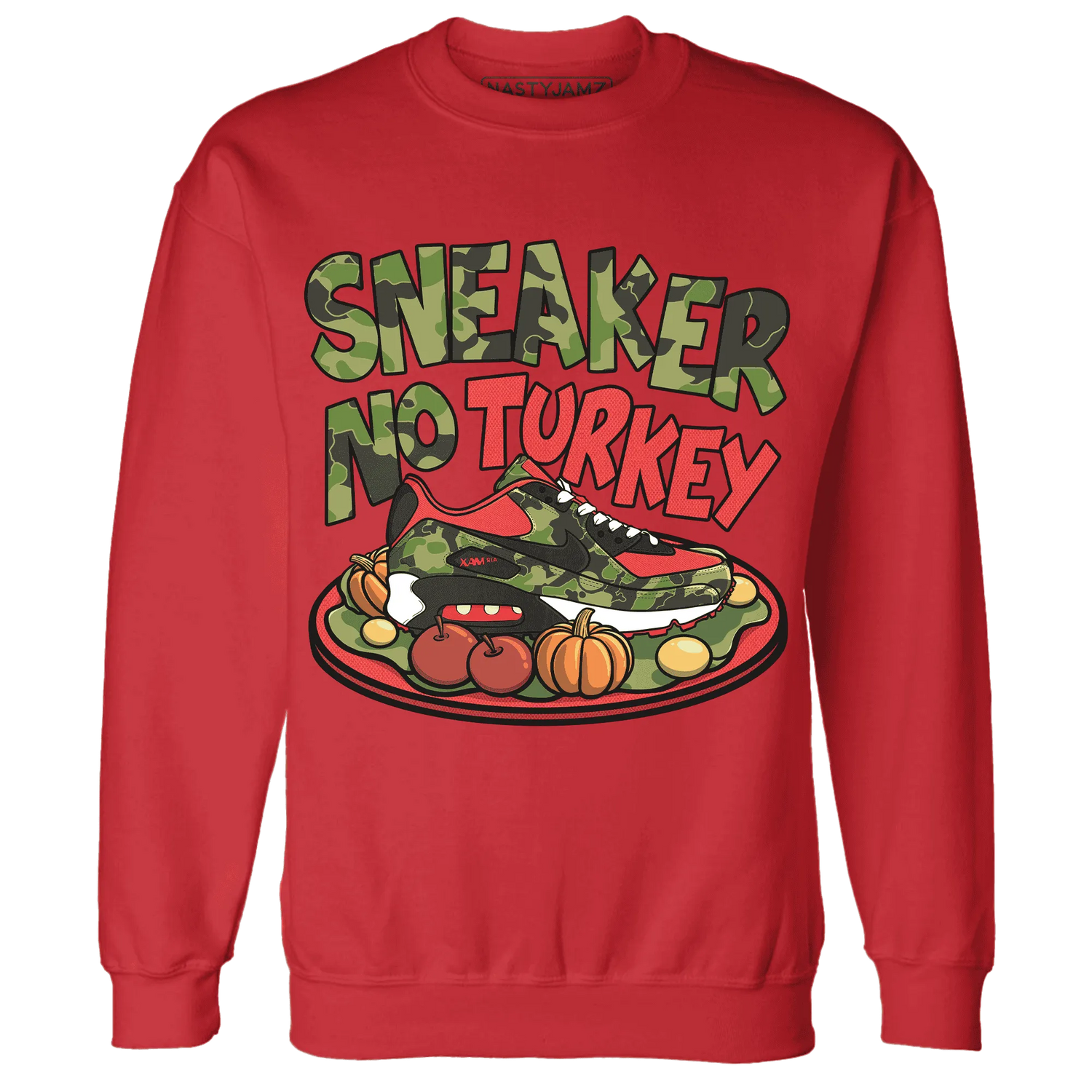 AM-90-Dark-Sage-Solar-Red-NastyJamz-Sweatshirt-Match-Sneaker-No-Turkey