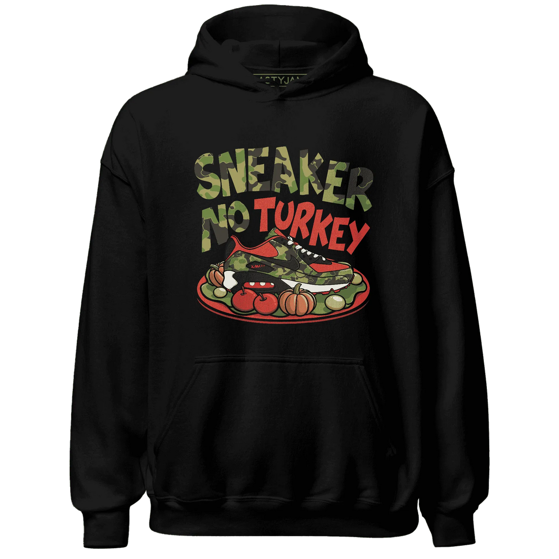 AM-90-Dark-Sage-Solar-Red-NastyJamz-Hoodie-Match-Sneaker-No-Turkey