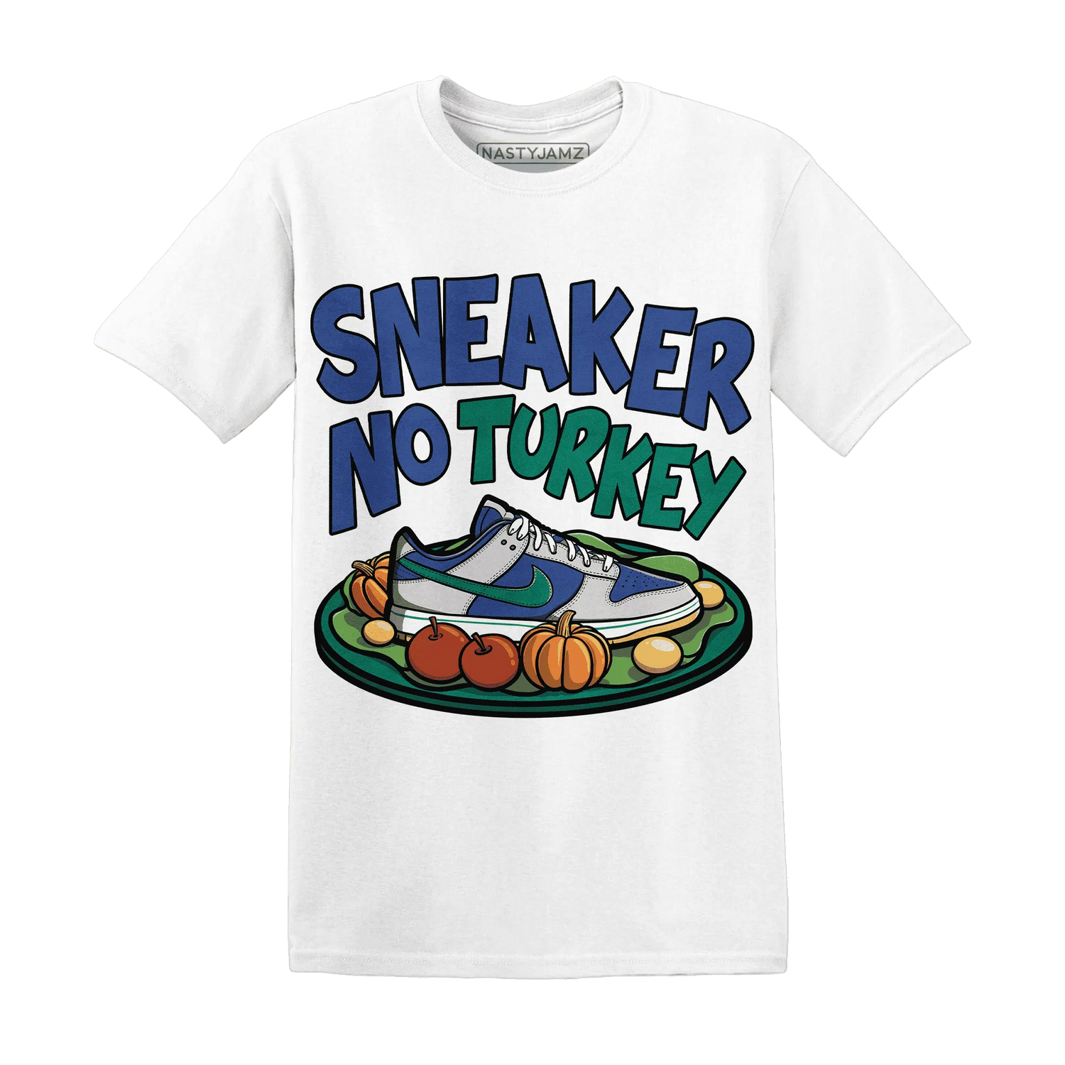 Dunk-Hyper-Royal-Malachite-NastyJamz-T-Shirt-Match-Sneaker-No-Turkey