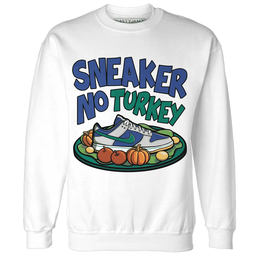 Dunk-Hyper-Royal-Malachite-NastyJamz-Sweatshirt-Match-Sneaker-No-Turkey