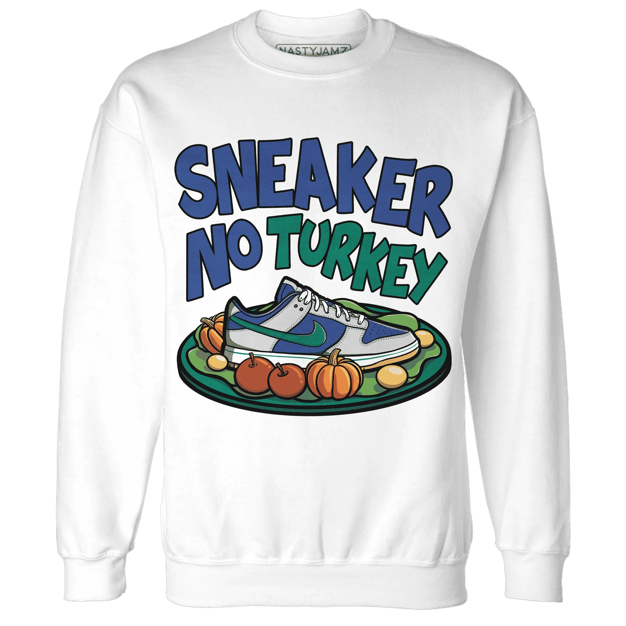 Dunk-Hyper-Royal-Malachite-NastyJamz-Sweatshirt-Match-Sneaker-No-Turkey