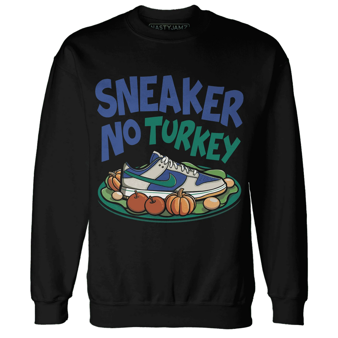 Dunk-Hyper-Royal-Malachite-NastyJamz-Sweatshirt-Match-Sneaker-No-Turkey