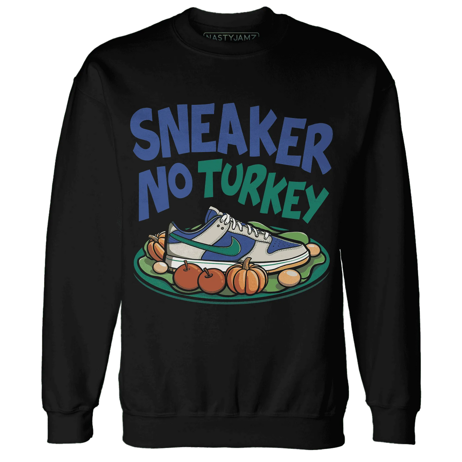 Dunk-Hyper-Royal-Malachite-NastyJamz-Sweatshirt-Match-Sneaker-No-Turkey