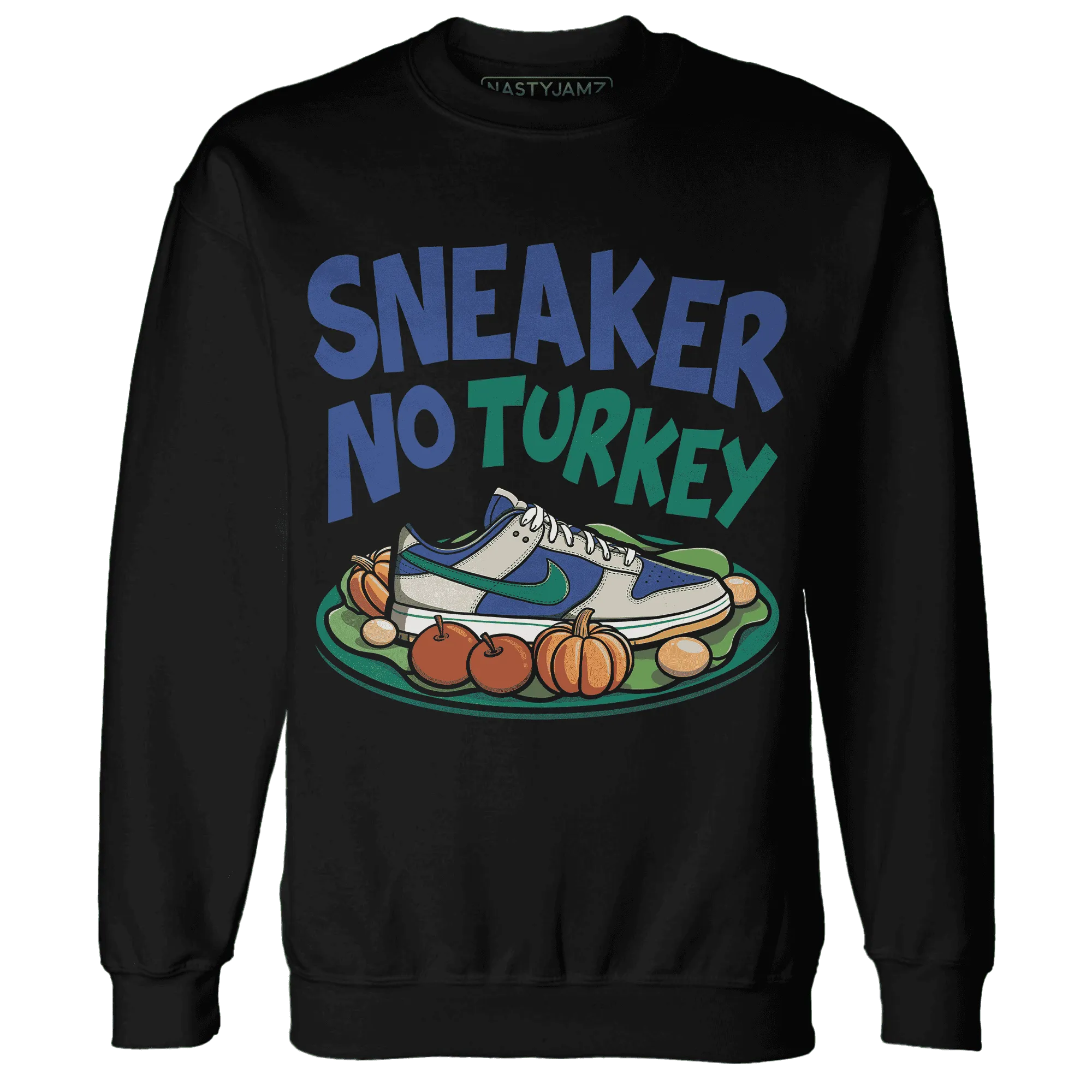 Dunk-Hyper-Royal-Malachite-NastyJamz-Sweatshirt-Match-Sneaker-No-Turkey