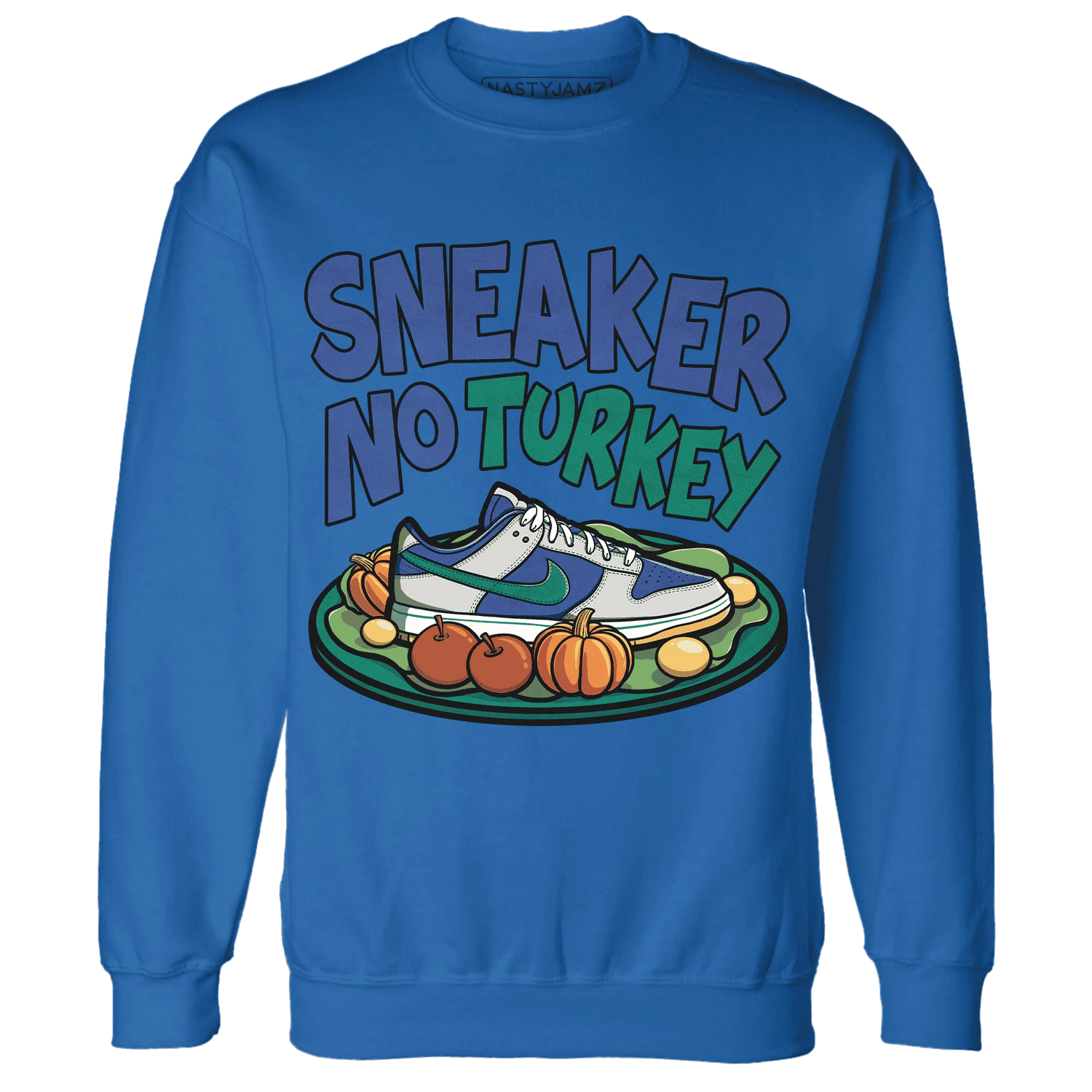 Dunk-Hyper-Royal-Malachite-NastyJamz-Sweatshirt-Match-Sneaker-No-Turkey