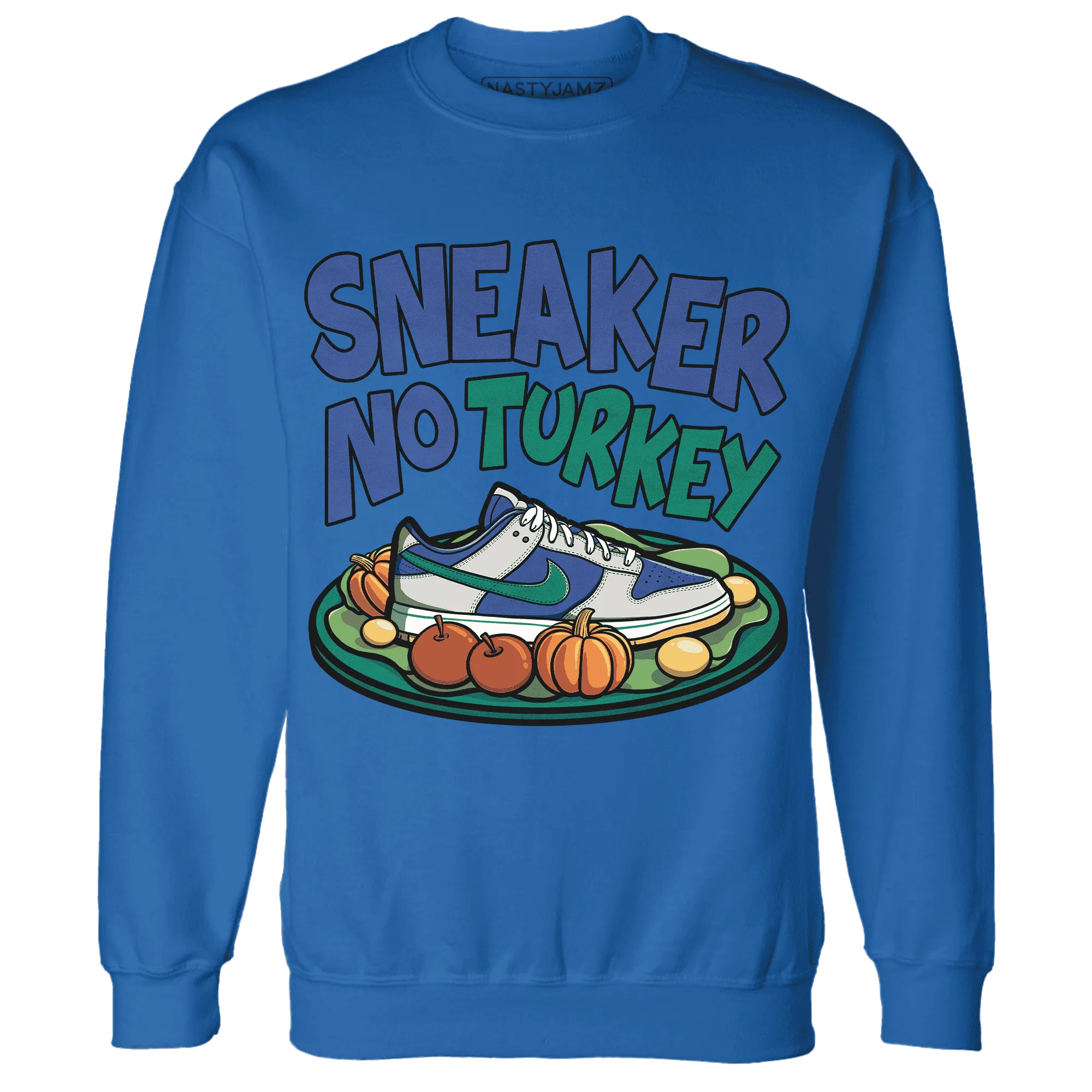 Dunk-Hyper-Royal-Malachite-NastyJamz-Sweatshirt-Match-Sneaker-No-Turkey