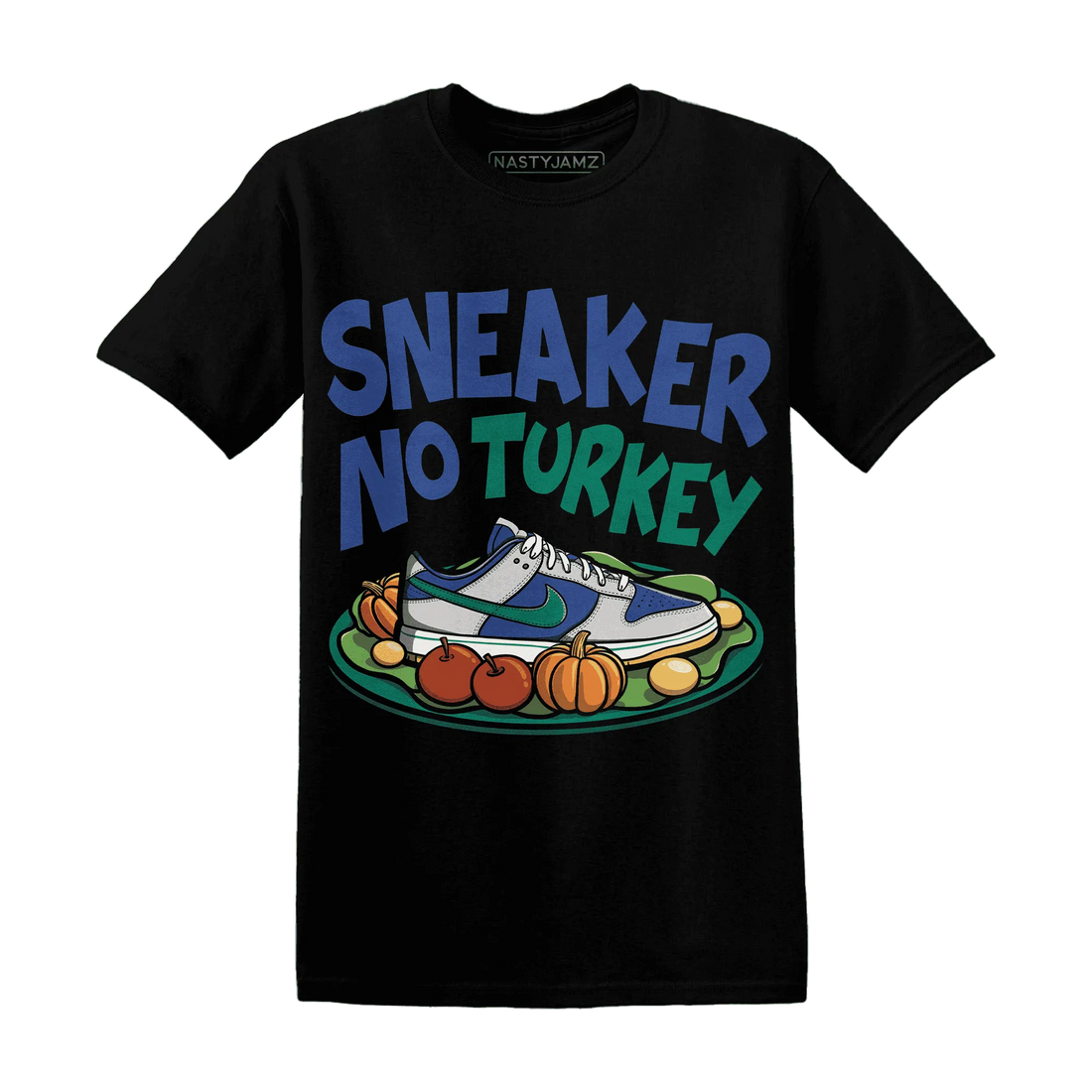 Dunk-Hyper-Royal-Malachite-NastyJamz-T-Shirt-Match-Sneaker-No-Turkey