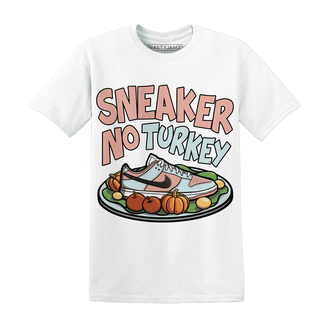 Dunk-Low-Glacier-Blue-Arctic-Orange-NastyJamz-T-Shirt-Match-Sneaker-No-Turkey