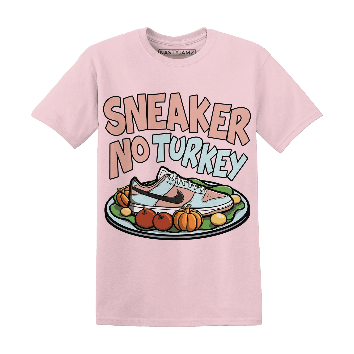 Dunk-Low-Glacier-Blue-Arctic-Orange-NastyJamz-T-Shirt-Match-Sneaker-No-Turkey