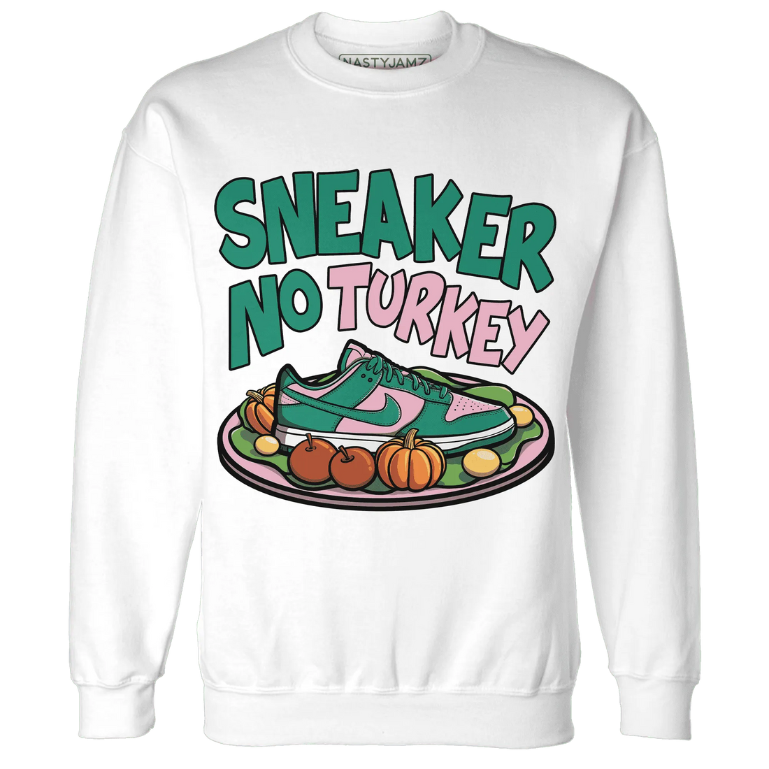 Dunk-Pink-Malachite-Medium-Soft-Low-Sail-NastyJamz-Sweatshirt-Match-Sneaker-No-Turkey