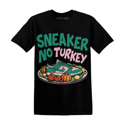 Dunk-Pink-Malachite-Medium-Soft-Low-Sail-NastyJamz-T-Shirt-Match-Sneaker-No-Turkey
