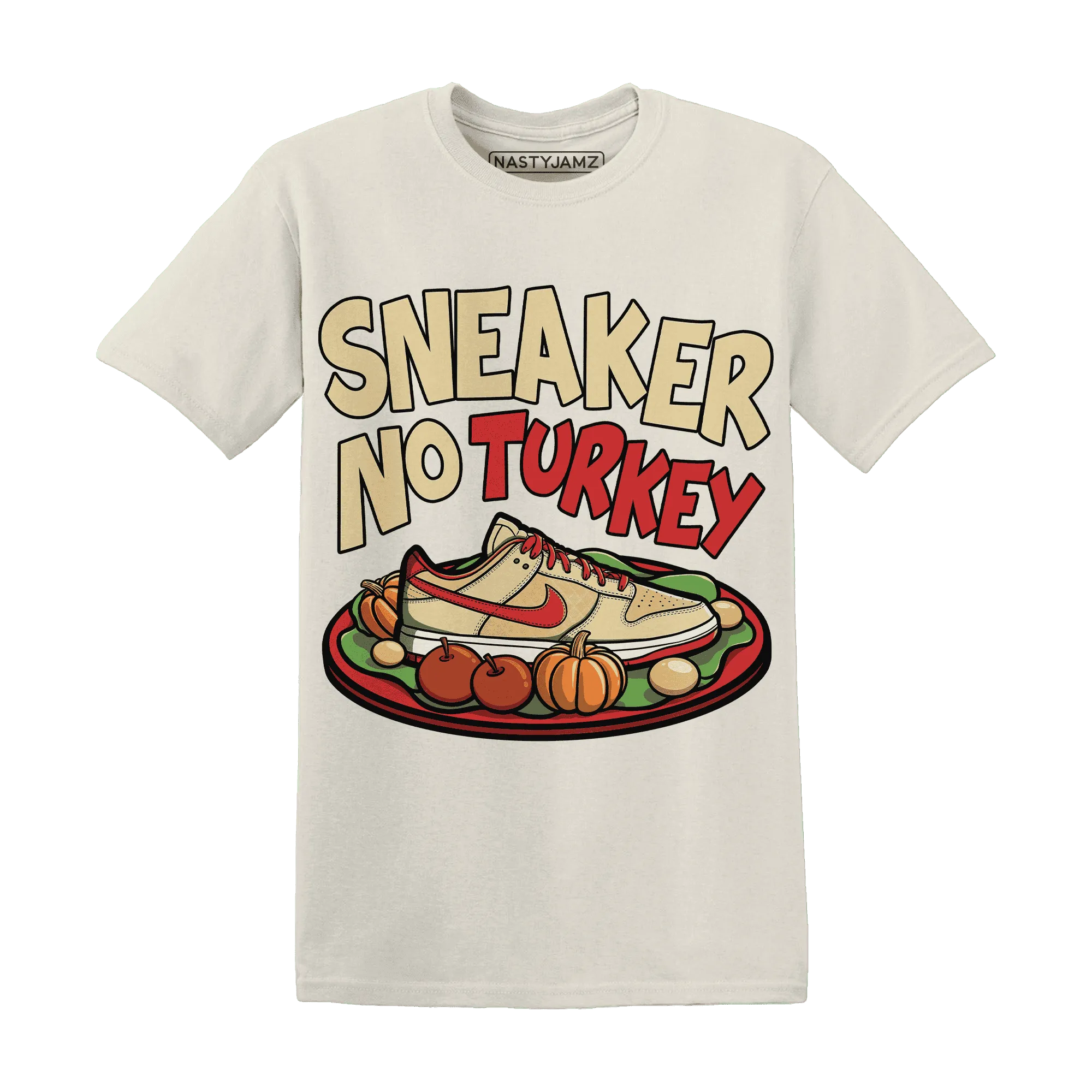 Dunk-Strawberry-Waffle-NastyJamz-T-Shirt-Match-Sneaker-No-Turkey