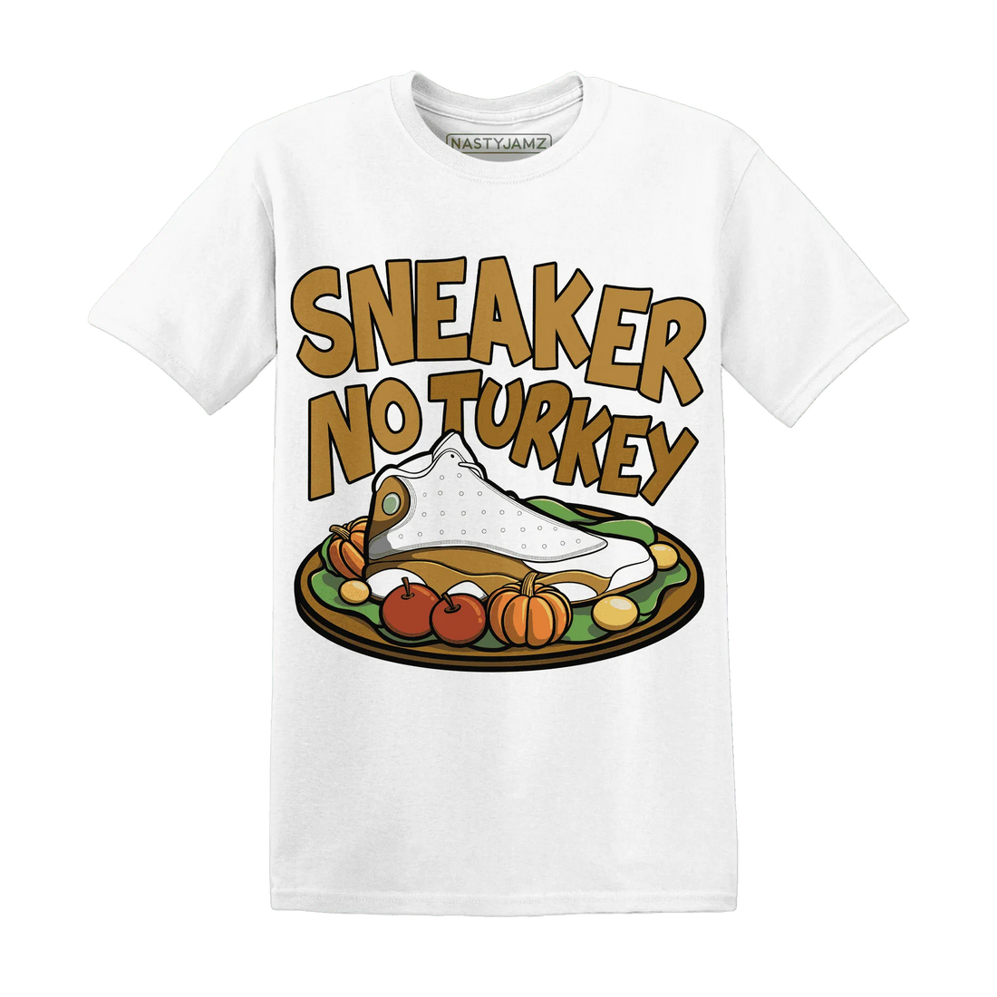 Wheat-13s-NastyJamz-T-Shirt-Match-Sneaker-No-Turkey