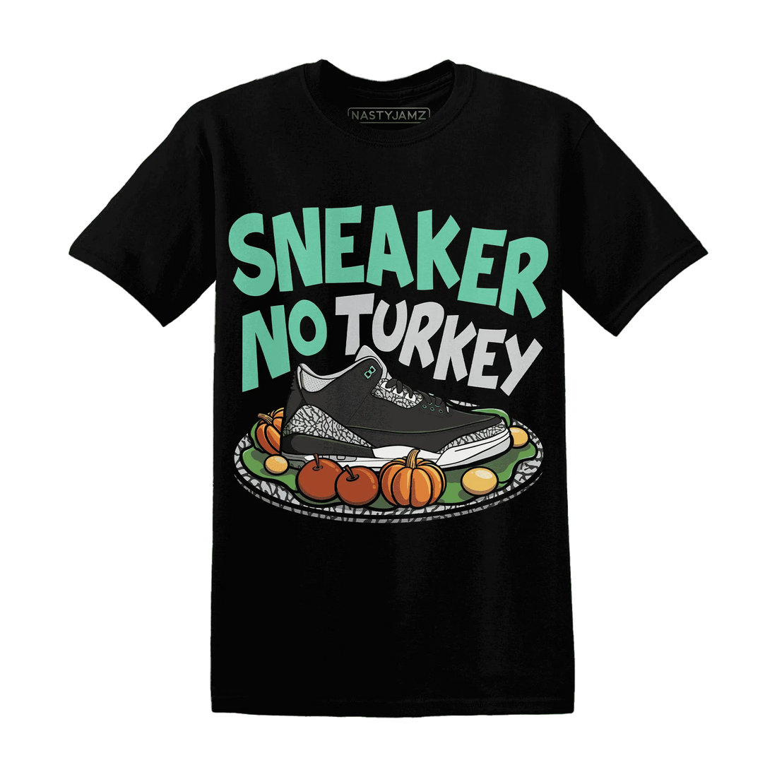 Green-Glow-3s-NastyJamz-T-Shirt-Match-Sneaker-No-Turkey