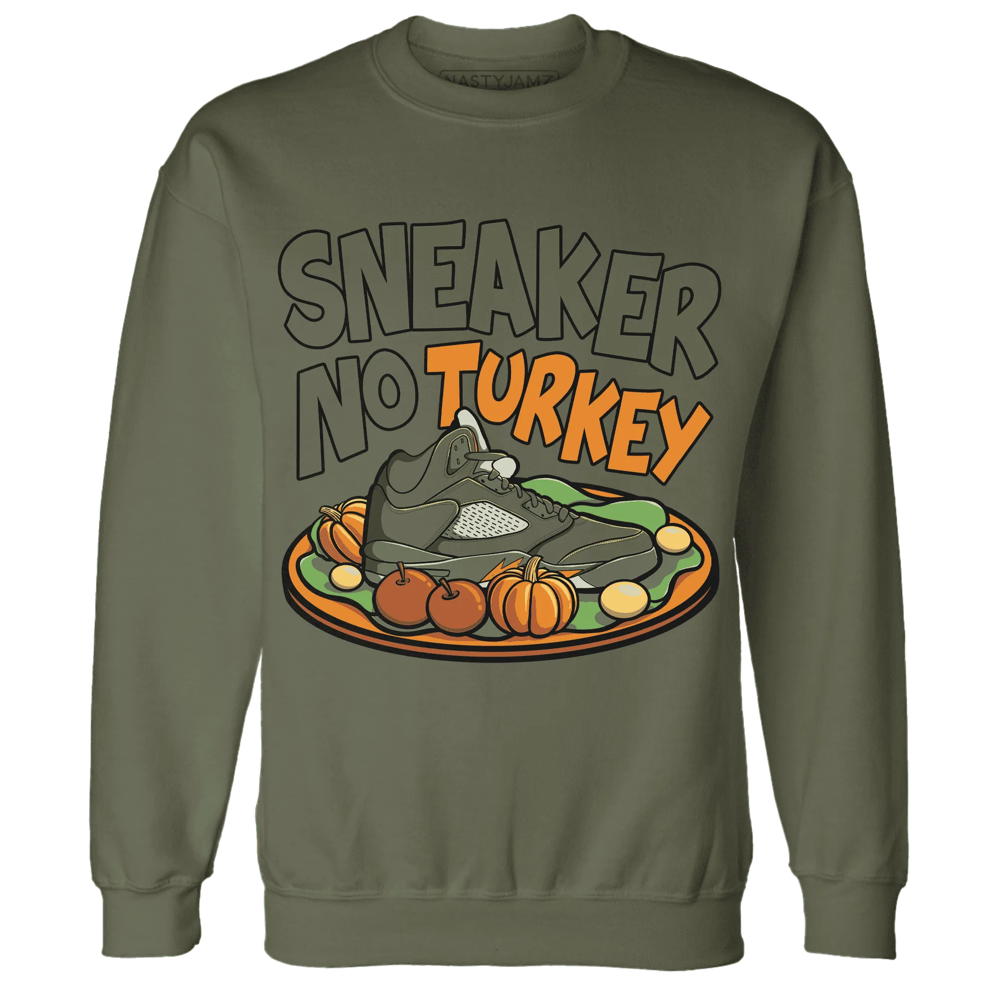 Olive-5s-NastyJamz-Sweatshirt-Match-Sneaker-No-Turkey