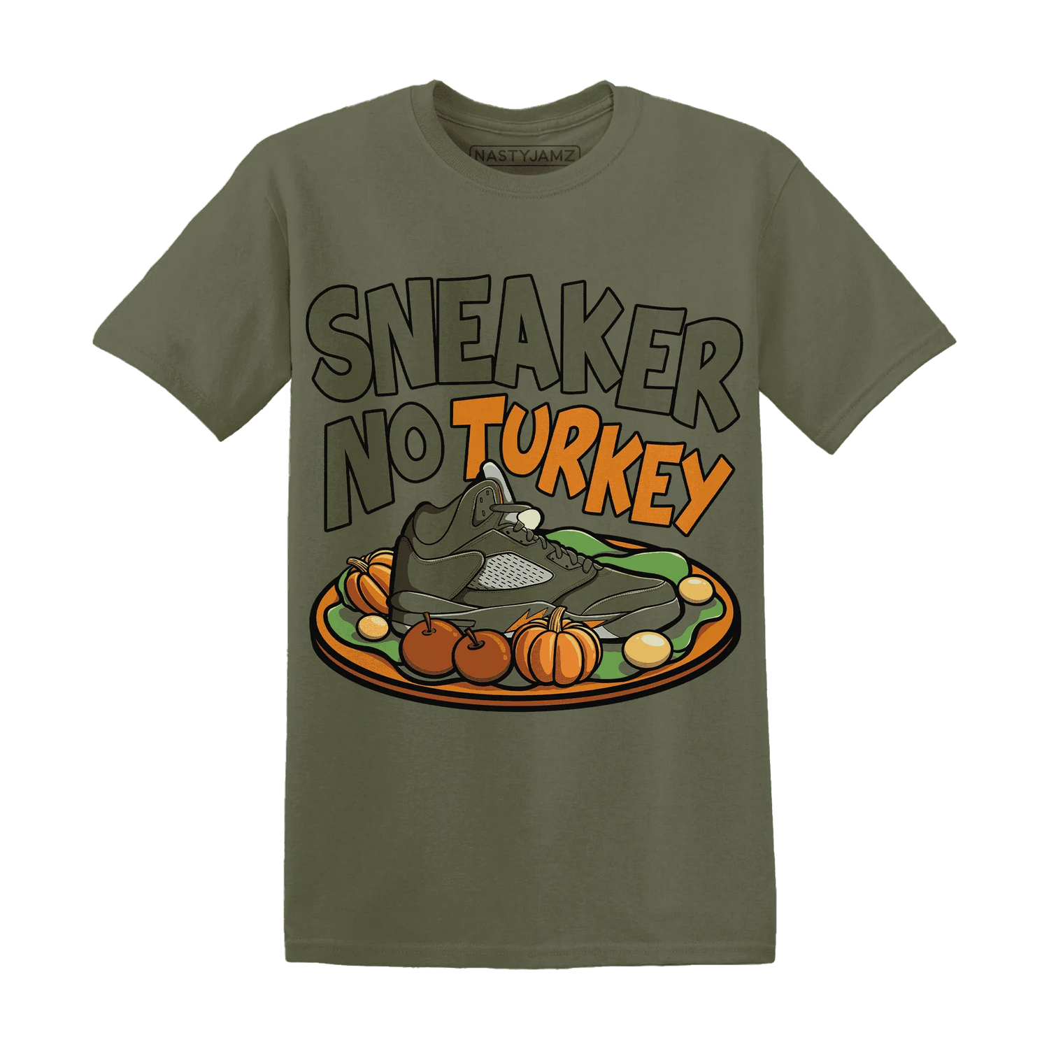 Olive-5s-NastyJamz-T-Shirt-Match-Sneaker-No-Turkey