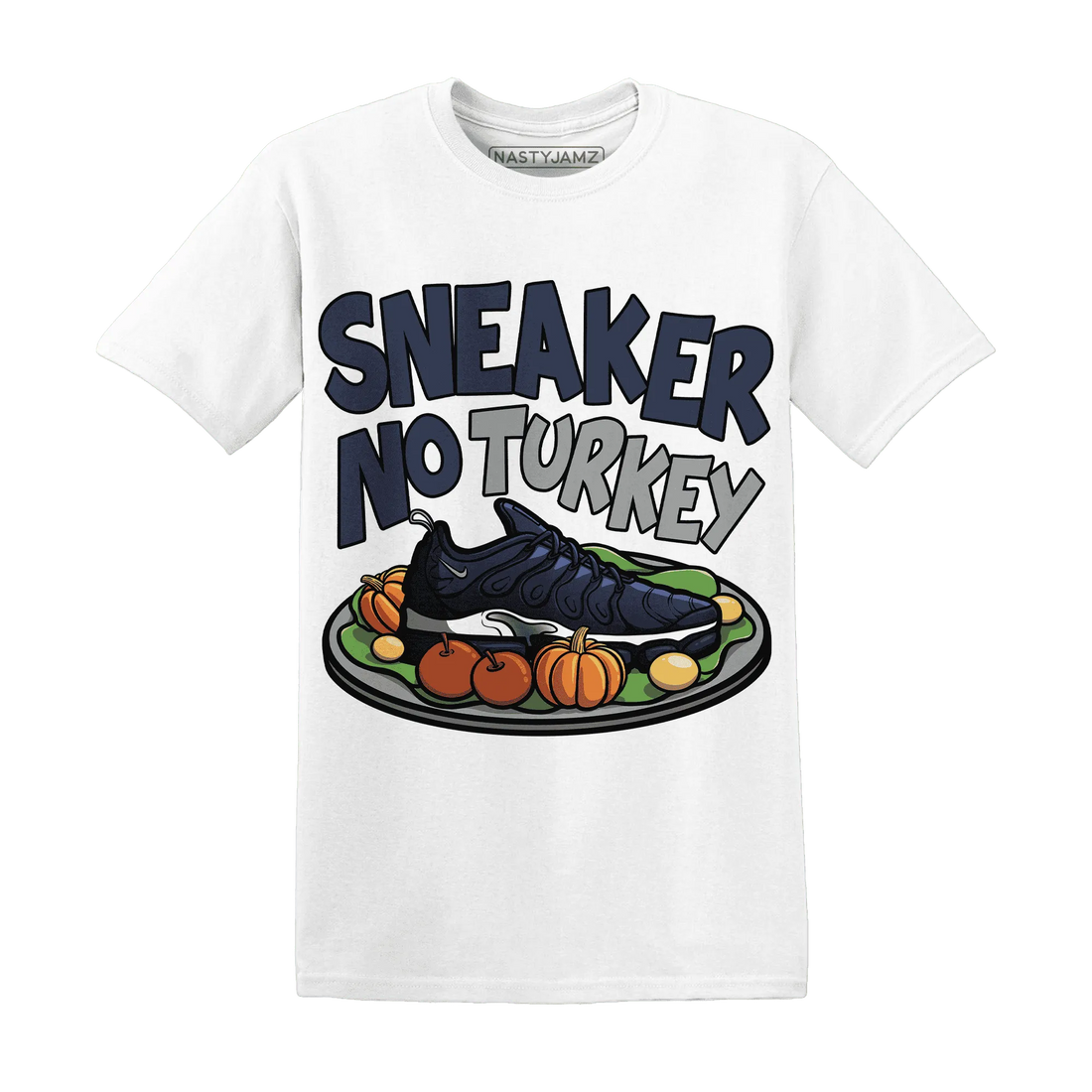 VaporMax-Plus-Midnight-Navy-White-Metallic-Silver-NastyJamz-T-Shirt-Match-Sneaker-No-Turkey