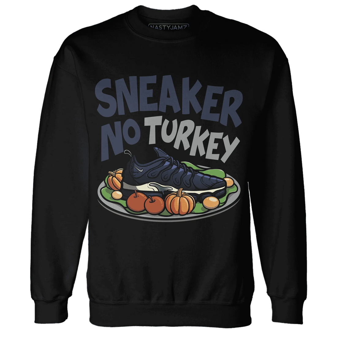 VaporMax-Plus-Midnight-Navy-White-Metallic-Silver-NastyJamz-Sweatshirt-Match-Sneaker-No-Turkey
