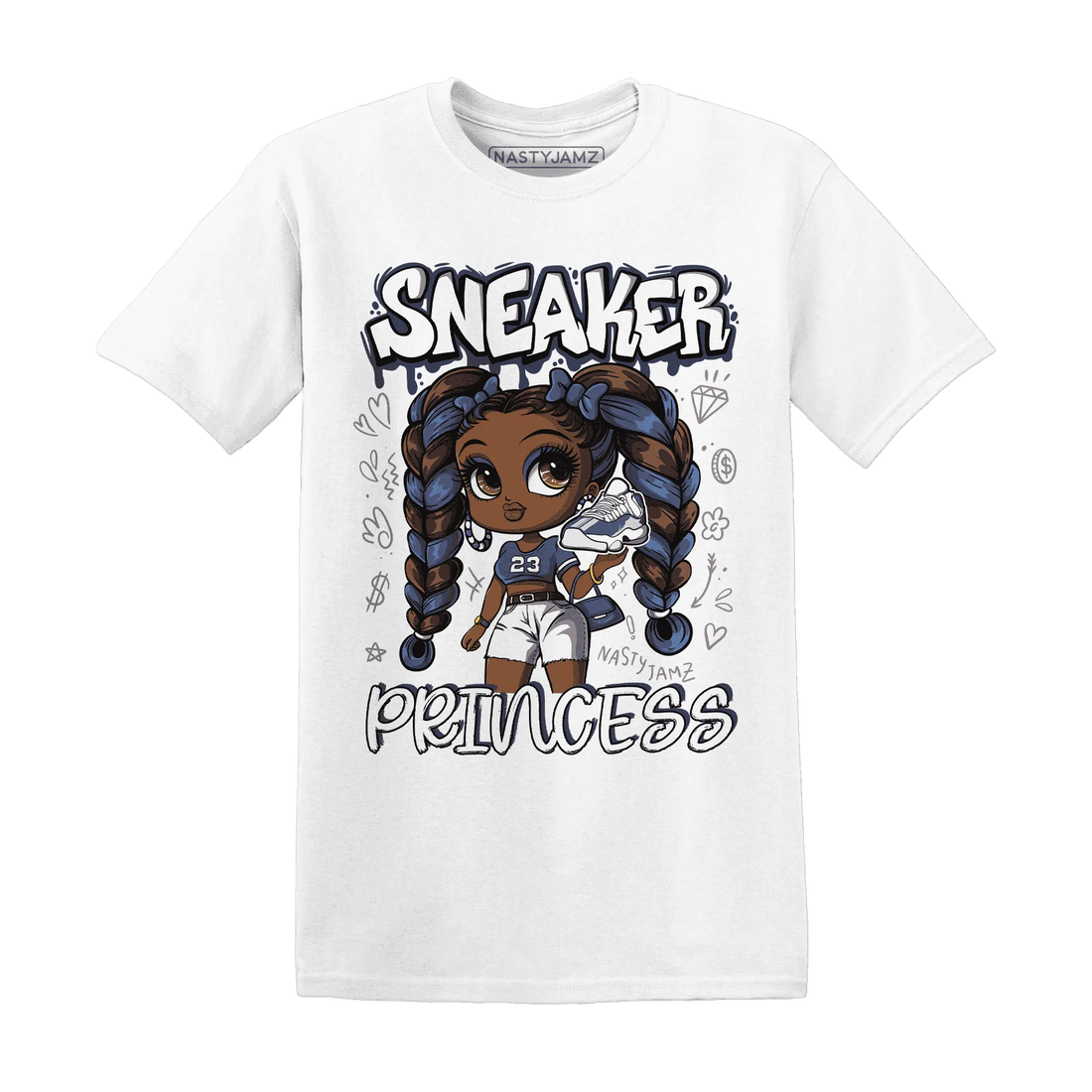Low-Diffused-Blue-11s-T-Shirt-Match-Sneaker-Princess