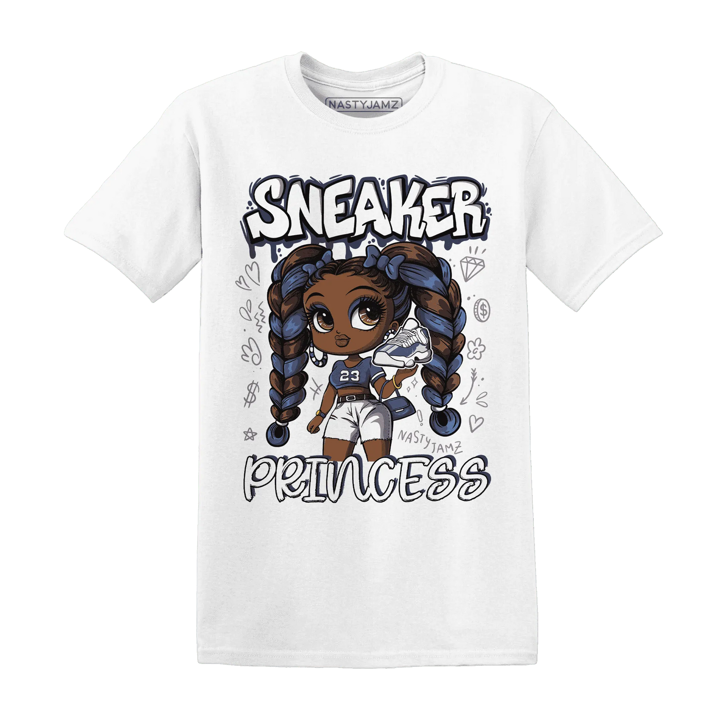 Low-Diffused-Blue-11s-T-Shirt-Match-Sneaker-Princess