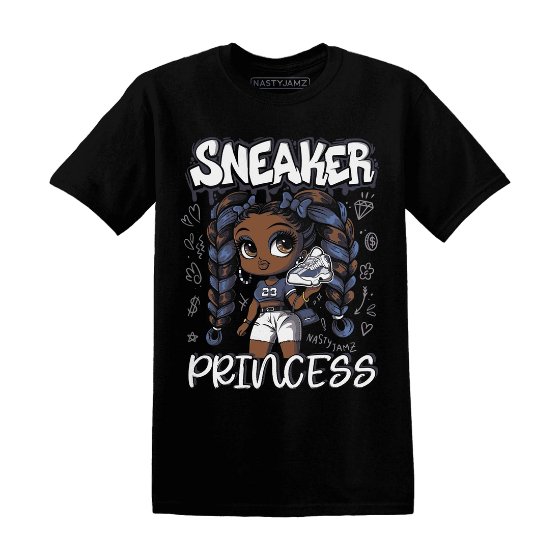 Low-Diffused-Blue-11s-T-Shirt-Match-Sneaker-Princess