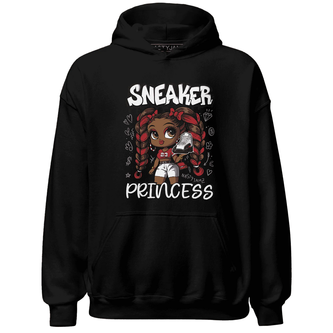 Retro-Red-Taxi-12s-Hoodie-Match-Sneaker-Princess