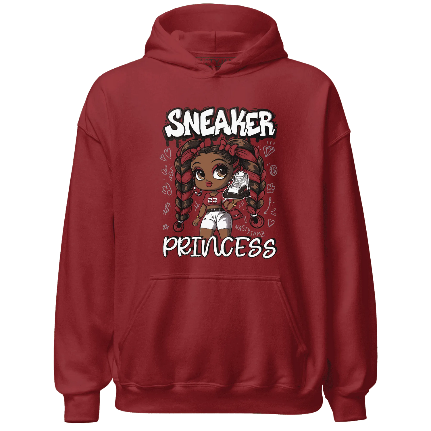Retro-Red-Taxi-12s-Hoodie-Match-Sneaker-Princess