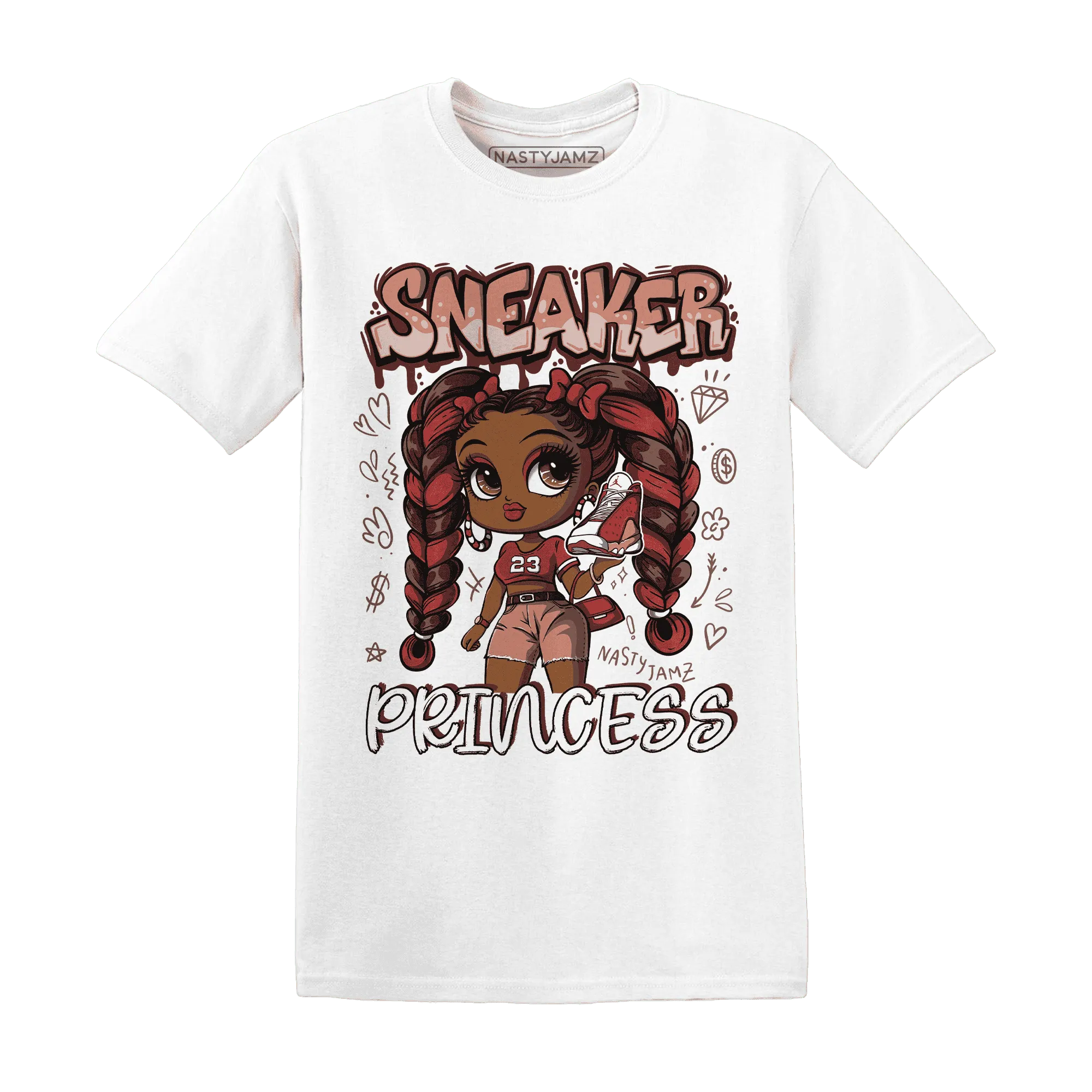 Dune-Red-13s-T-Shirt-Match-Sneaker-Princess