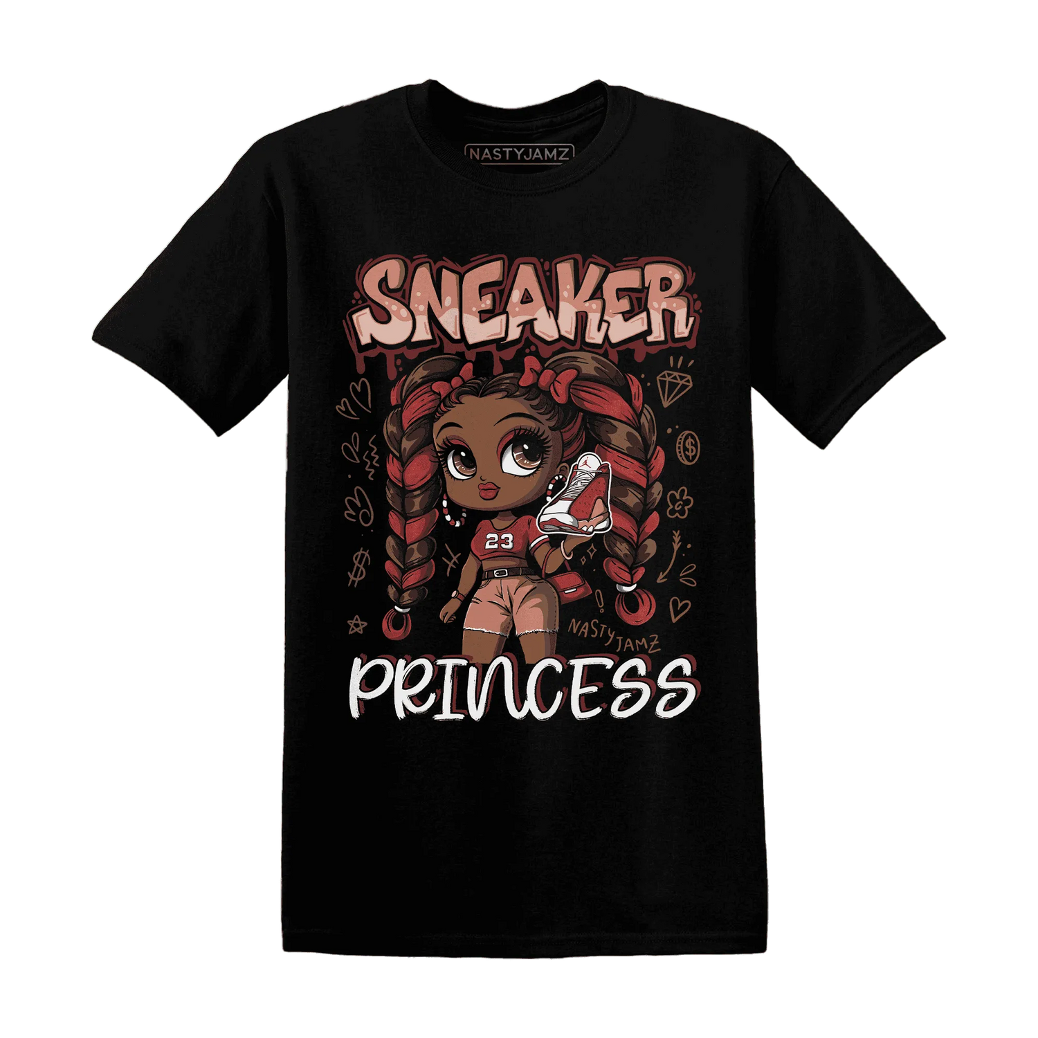 Dune-Red-13s-T-Shirt-Match-Sneaker-Princess