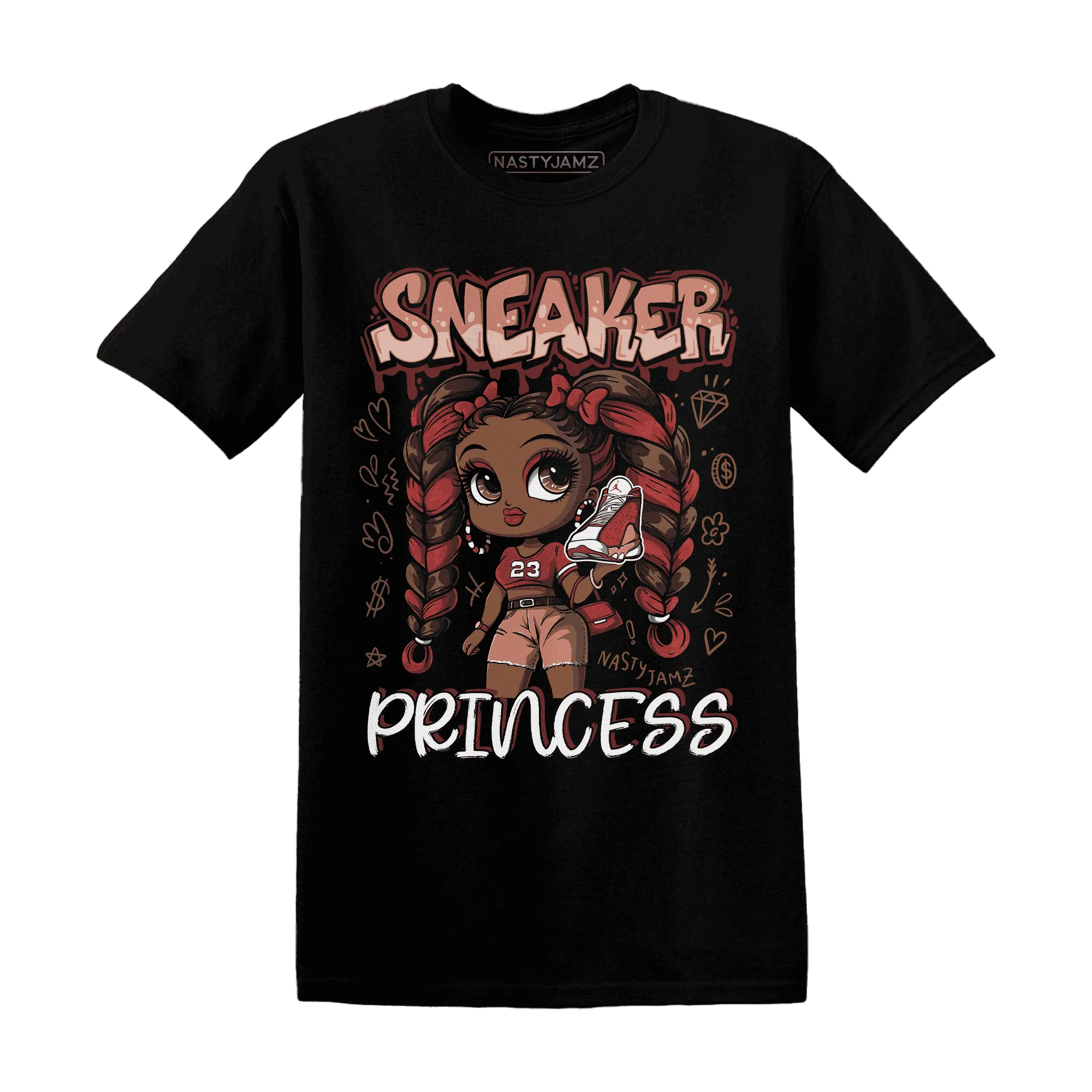 Dune-Red-13s-T-Shirt-Match-Sneaker-Princess