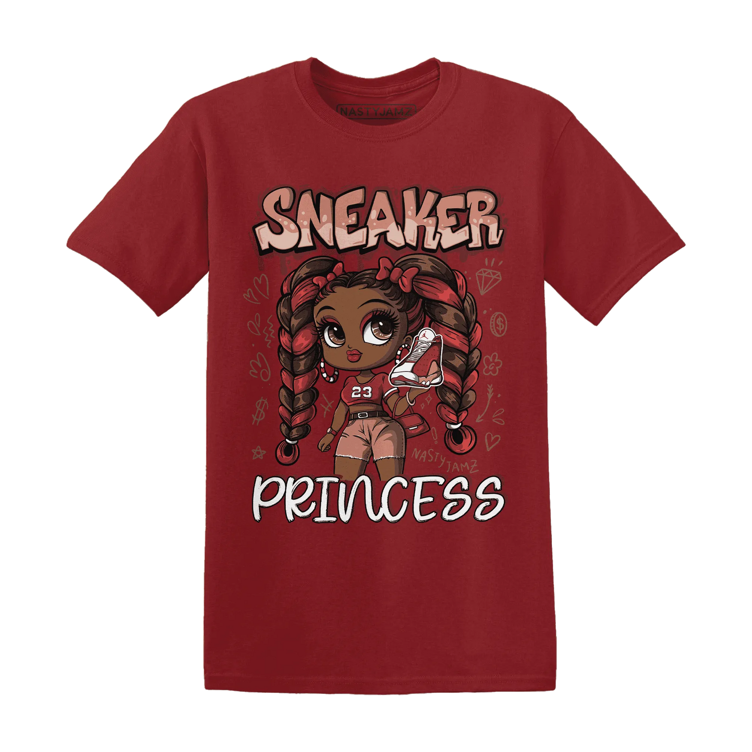 Dune-Red-13s-T-Shirt-Match-Sneaker-Princess