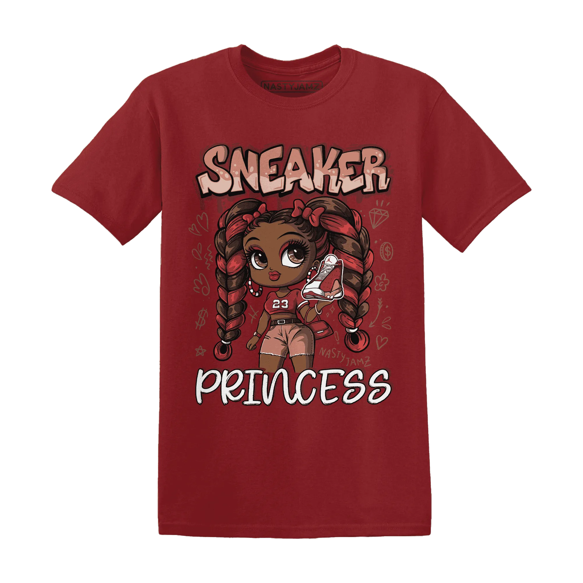 Dune-Red-13s-T-Shirt-Match-Sneaker-Princess