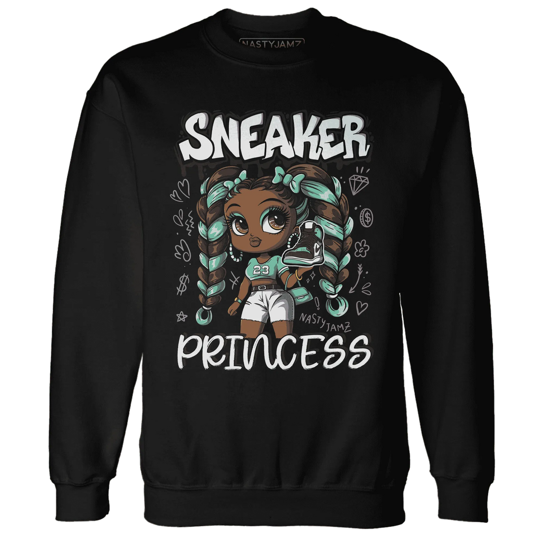 High-OG-Green-Glow-1s-Sweatshirt-Match-Sneaker-Princess
