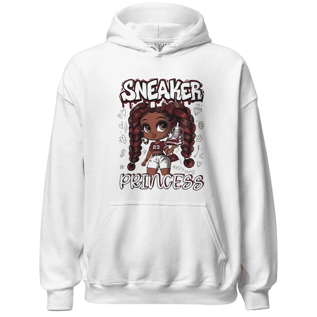 High-White-Team-Red-1s-Hoodie-Match-Sneaker-Princess