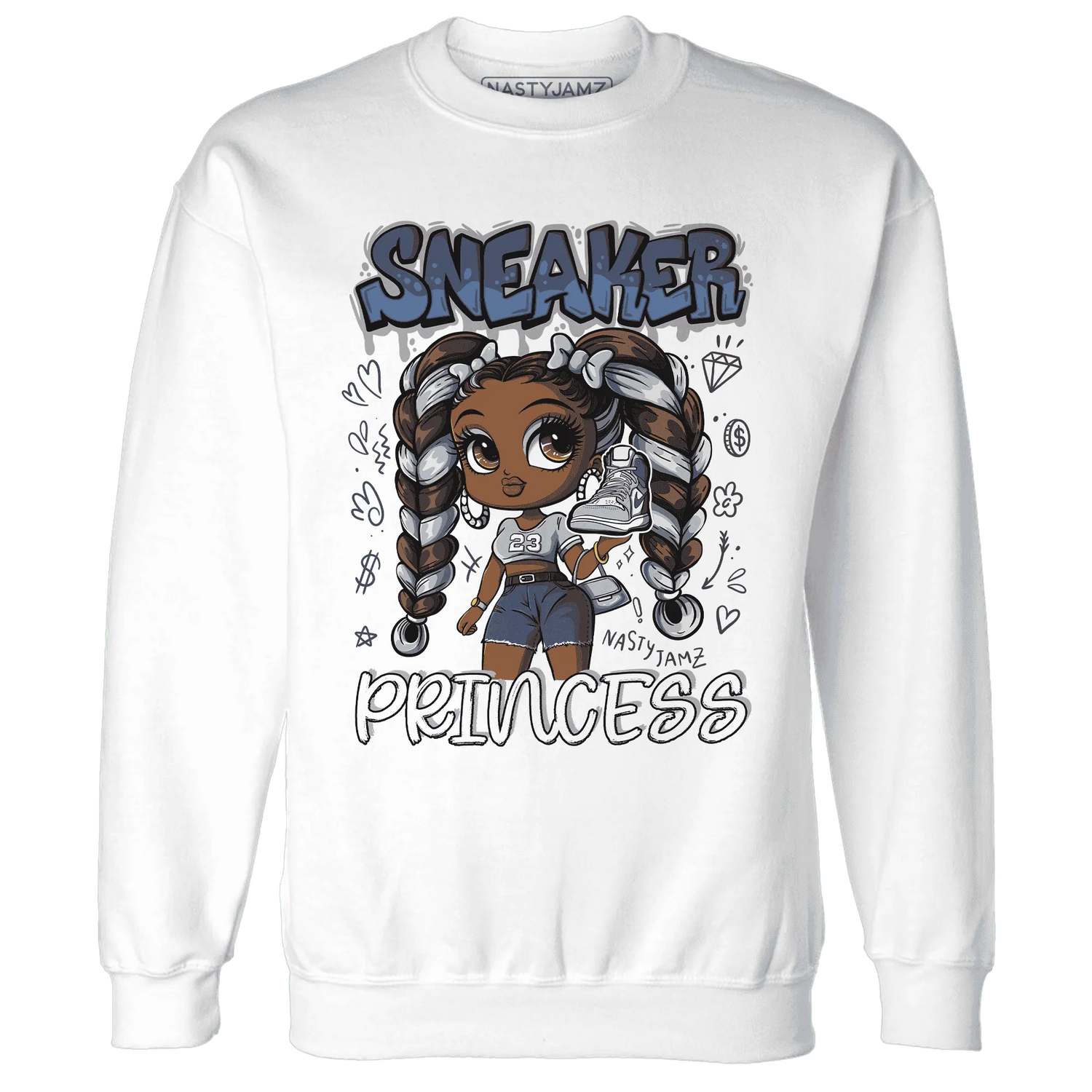 Mid-Diffused-Blue-Grey-1s-Sweatshirt-Match-Sneaker-Princess