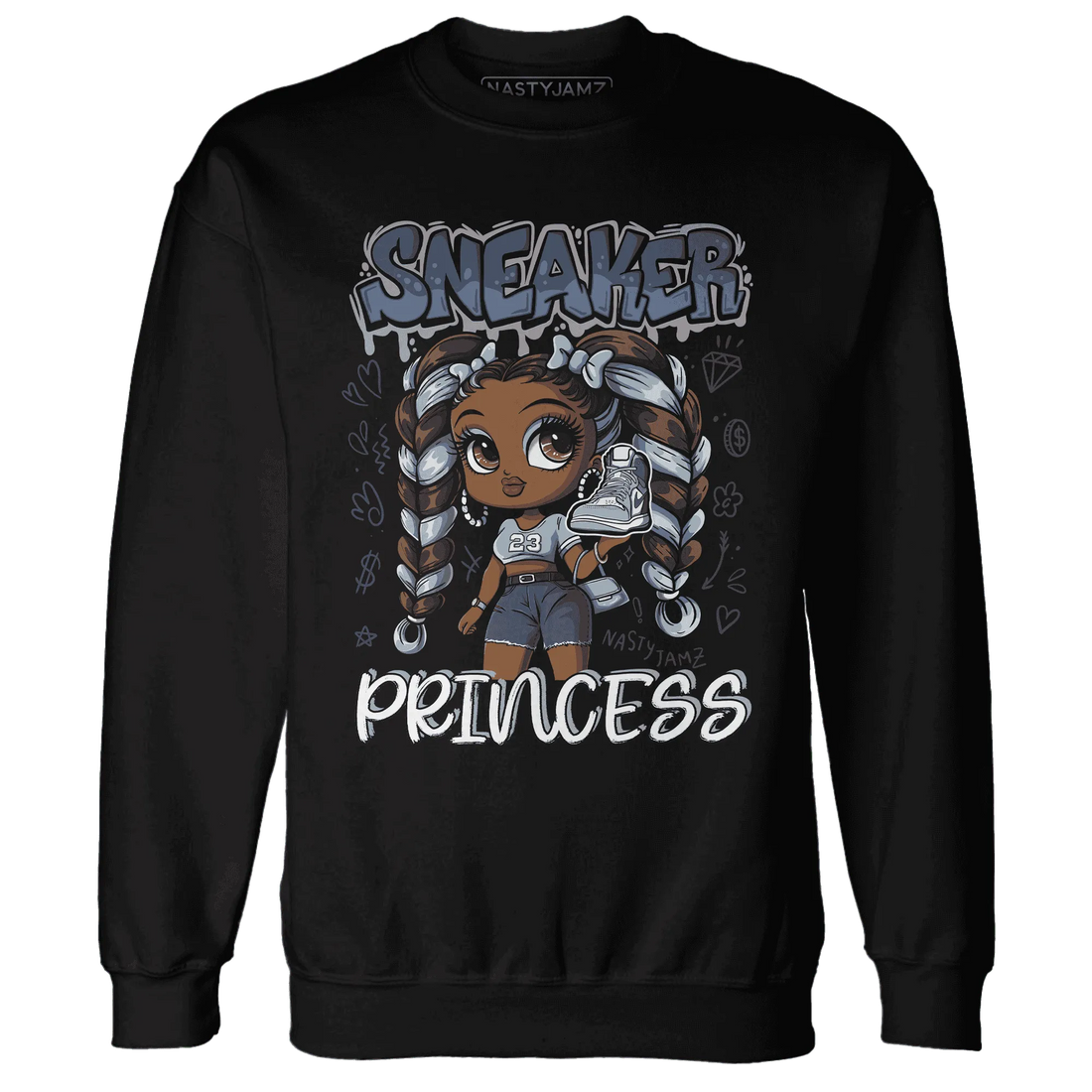 Mid-Diffused-Blue-Grey-1s-Sweatshirt-Match-Sneaker-Princess