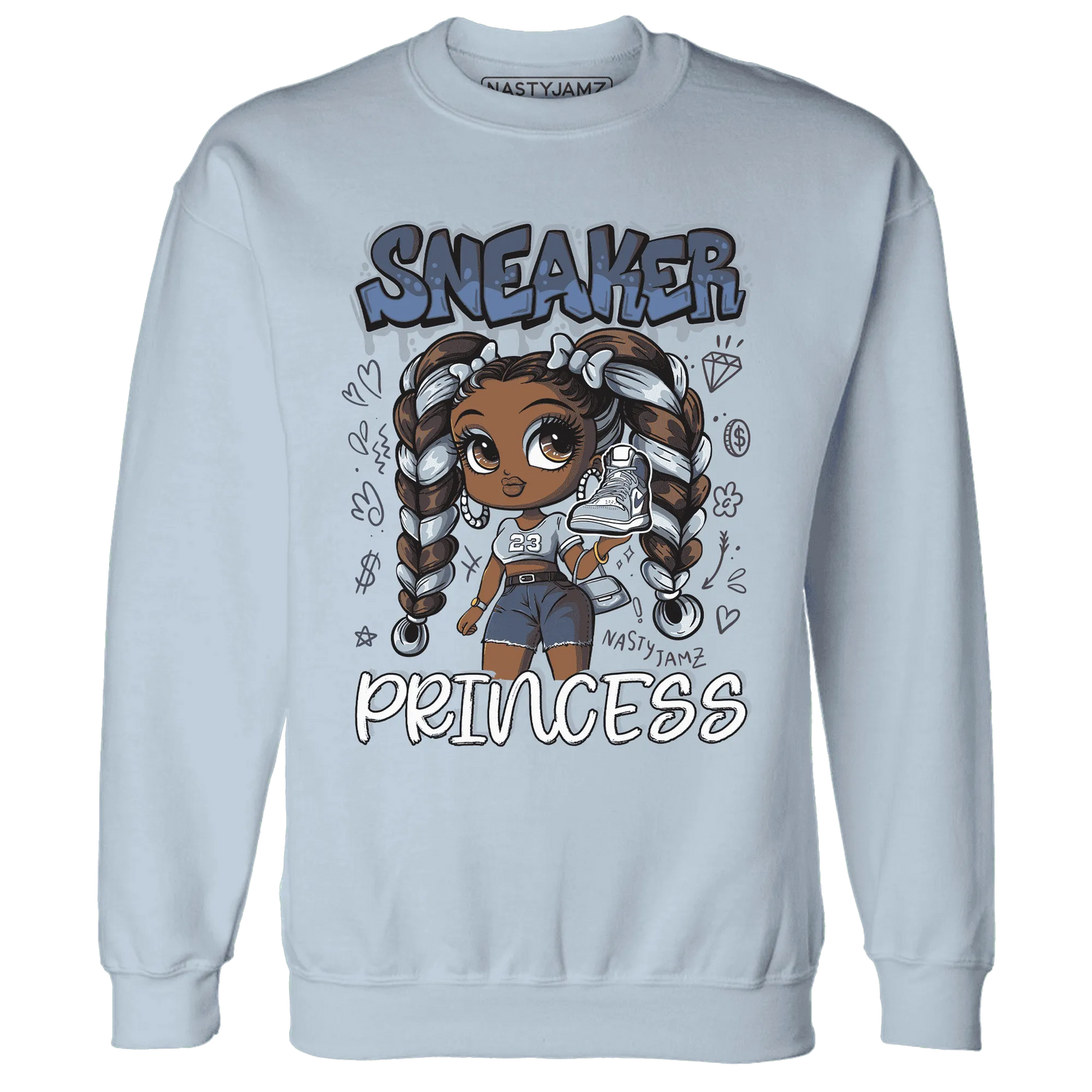 Mid-Diffused-Blue-Grey-1s-Sweatshirt-Match-Sneaker-Princess