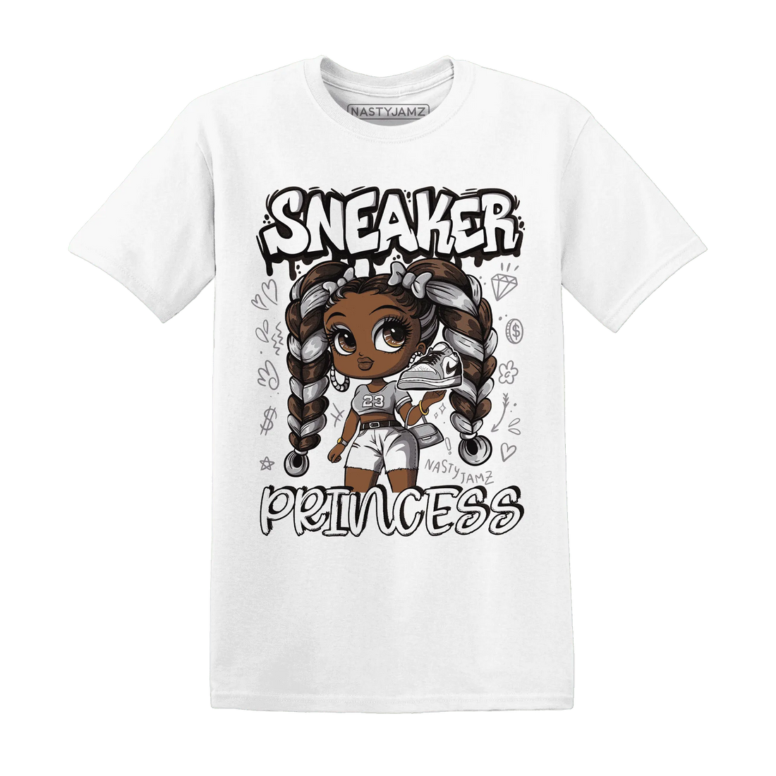 Wolf-Grey-1s-T-Shirt-Match-Sneaker-Princess