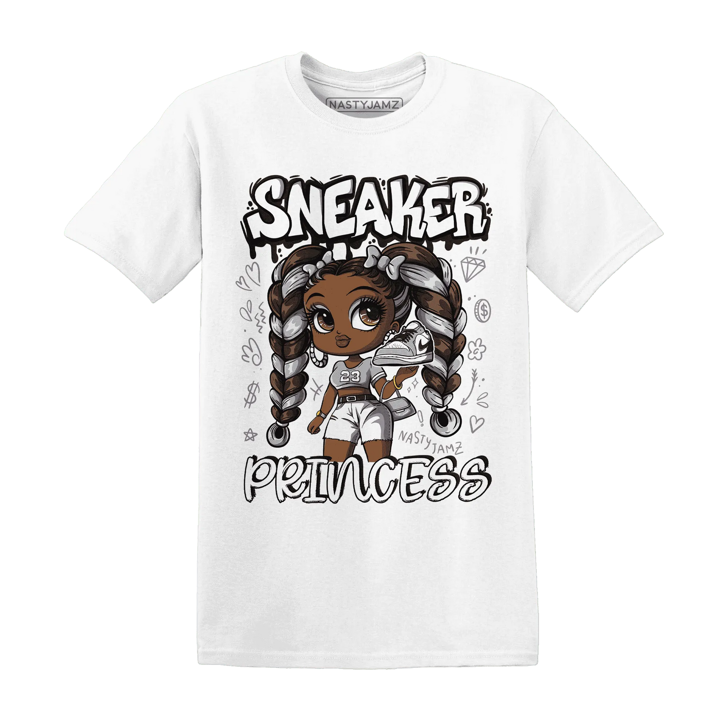 Wolf-Grey-1s-T-Shirt-Match-Sneaker-Princess