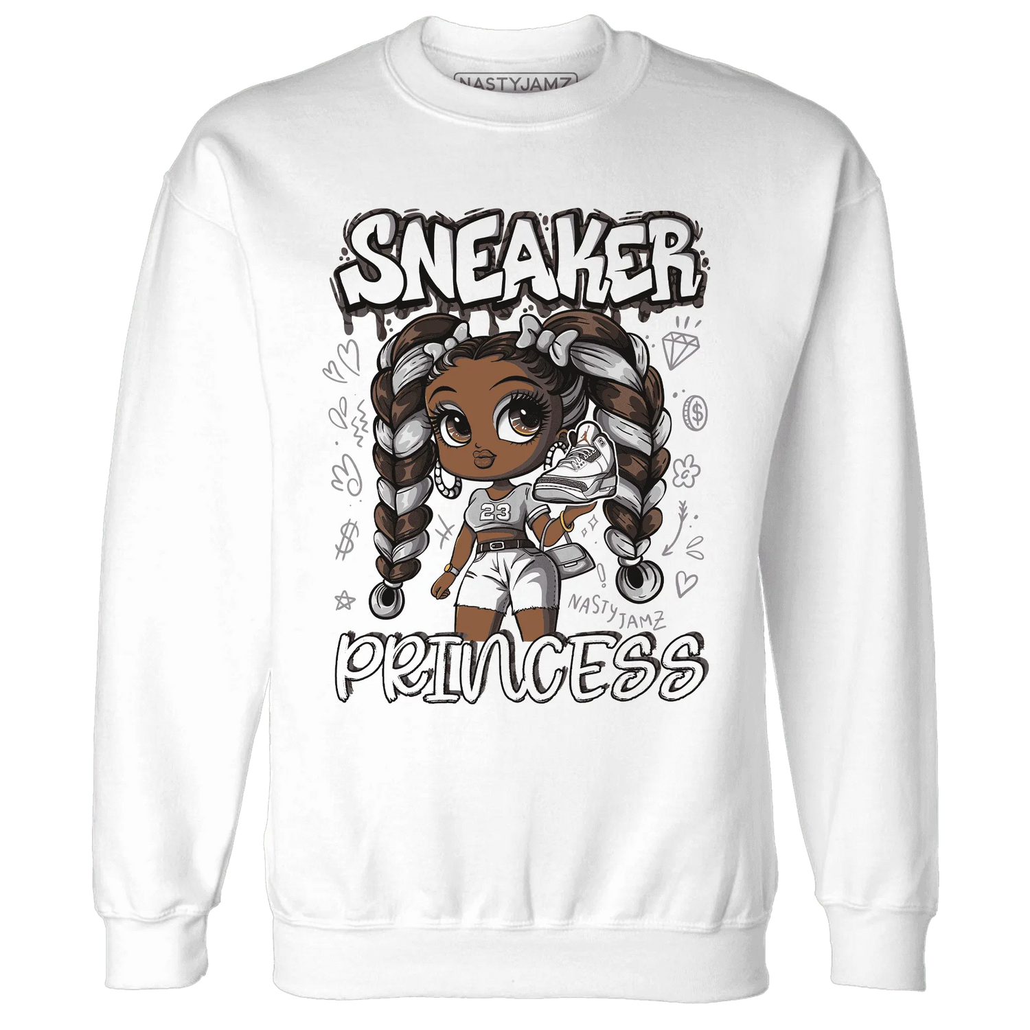 Cement-Grey-3s-Sweatshirt-Match-Sneaker-Princess