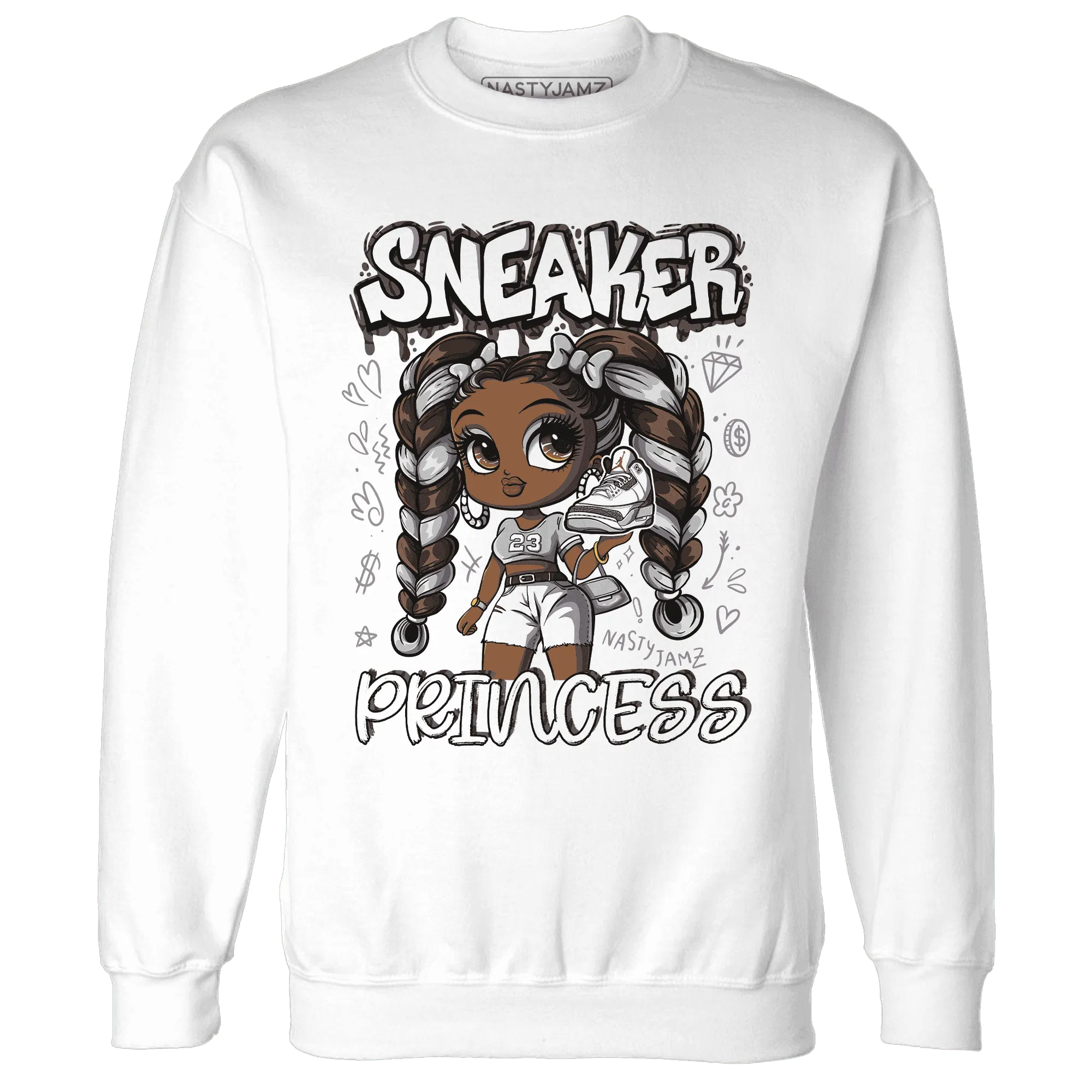 Cement-Grey-3s-Sweatshirt-Match-Sneaker-Princess